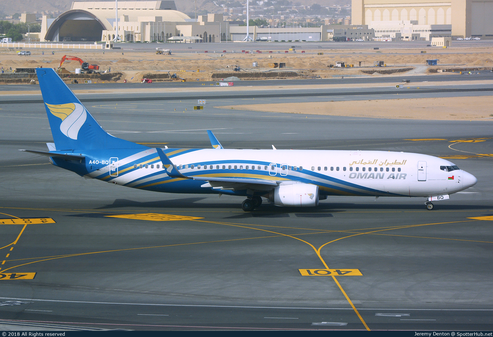 Photo of A4O-BQ - Boeing 737-81M operated by Oman Air