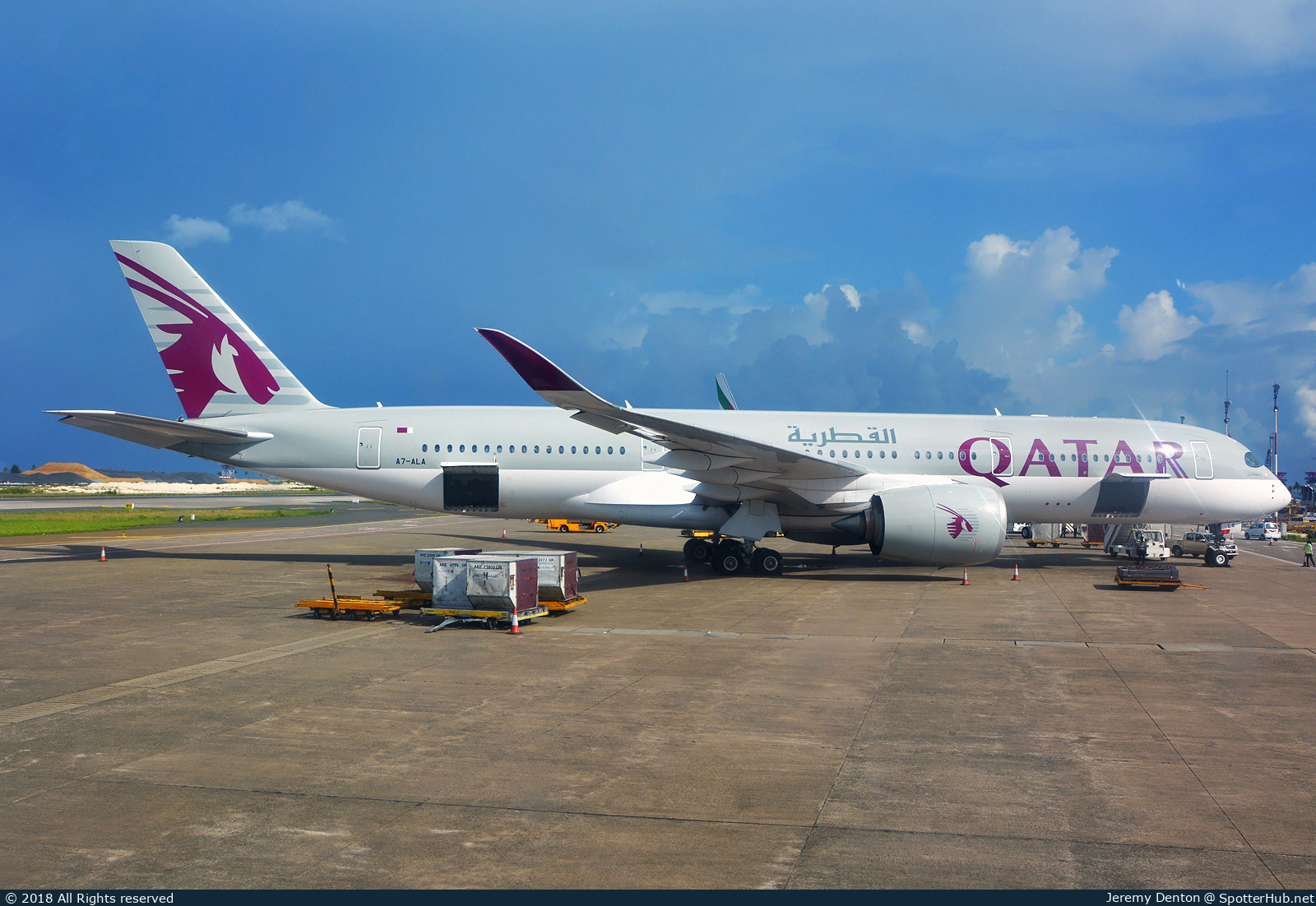 Photo of A7-ALA - Airbus A350-941 operated by Qatar Airways