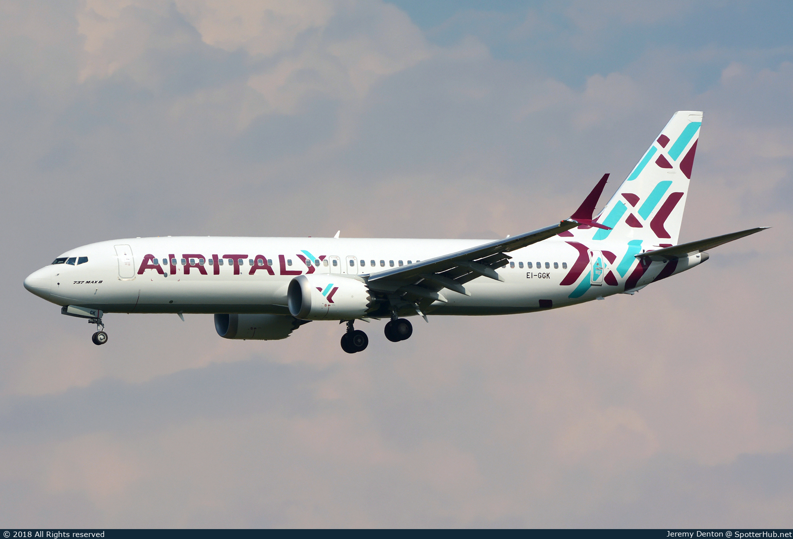 Photo of EI-GGK - Boeing 737 MAX 8 operated by Air Italy