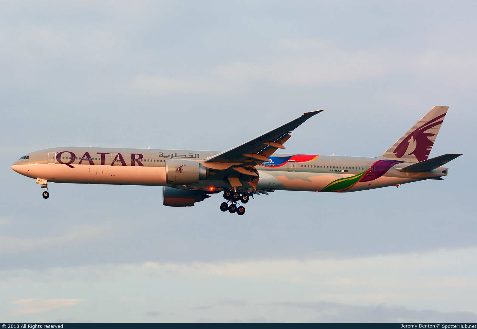 Photo of A7-BAX - Boeing 777-3DZ(ER) operated by Qatar Airways