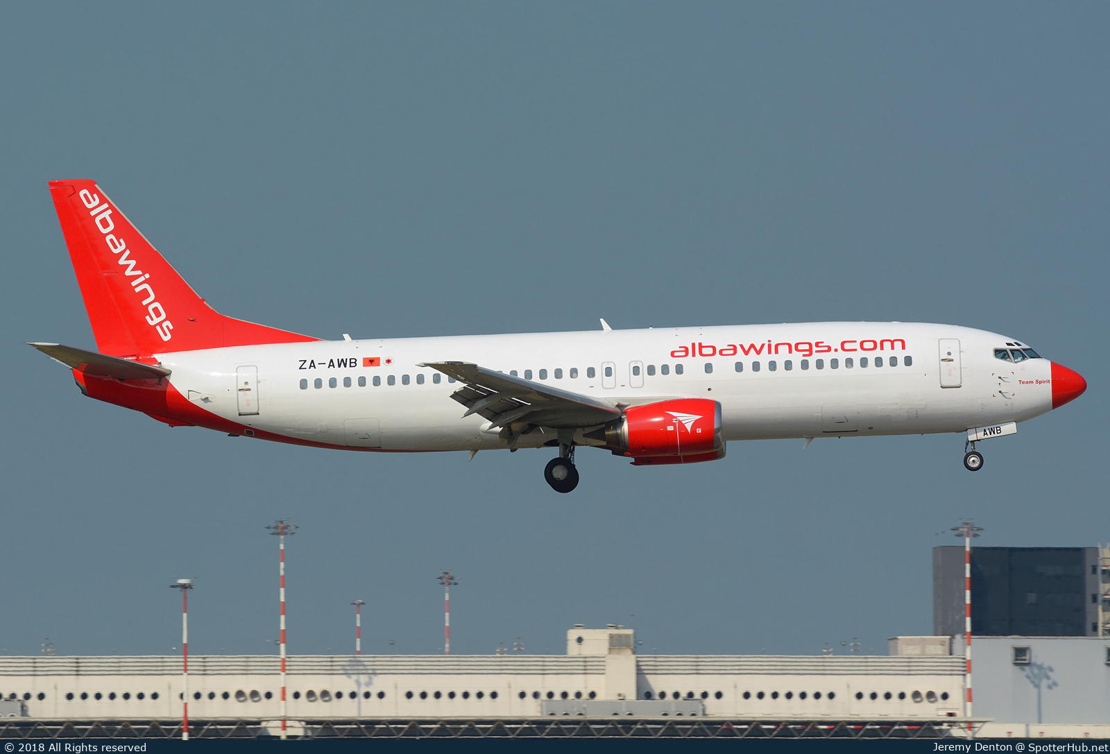 Photo of ZA-AWB - Boeing 737-408 operated by Albawings