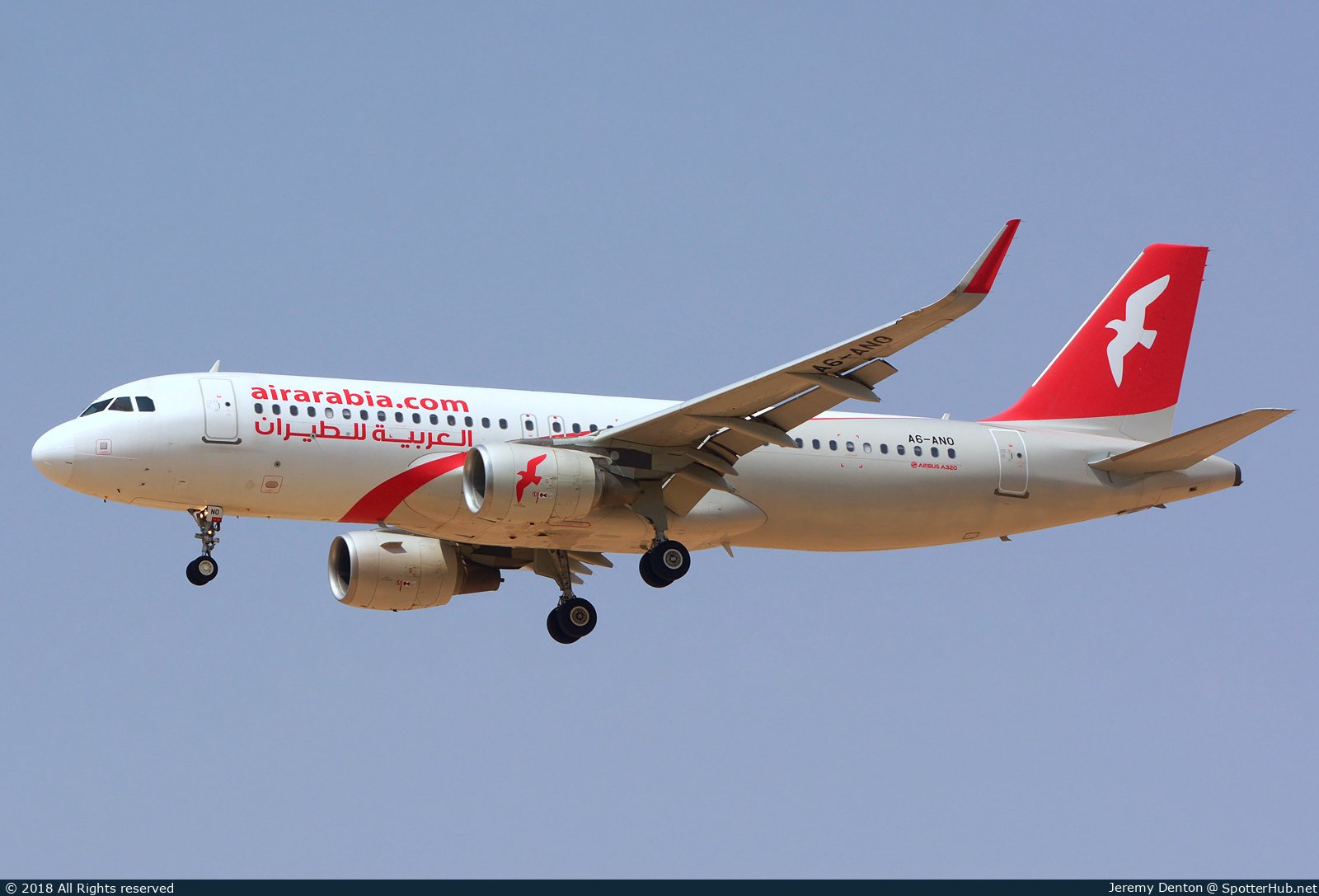 Photo of A6-ANO - Airbus A320-214 operated by Air Arabia