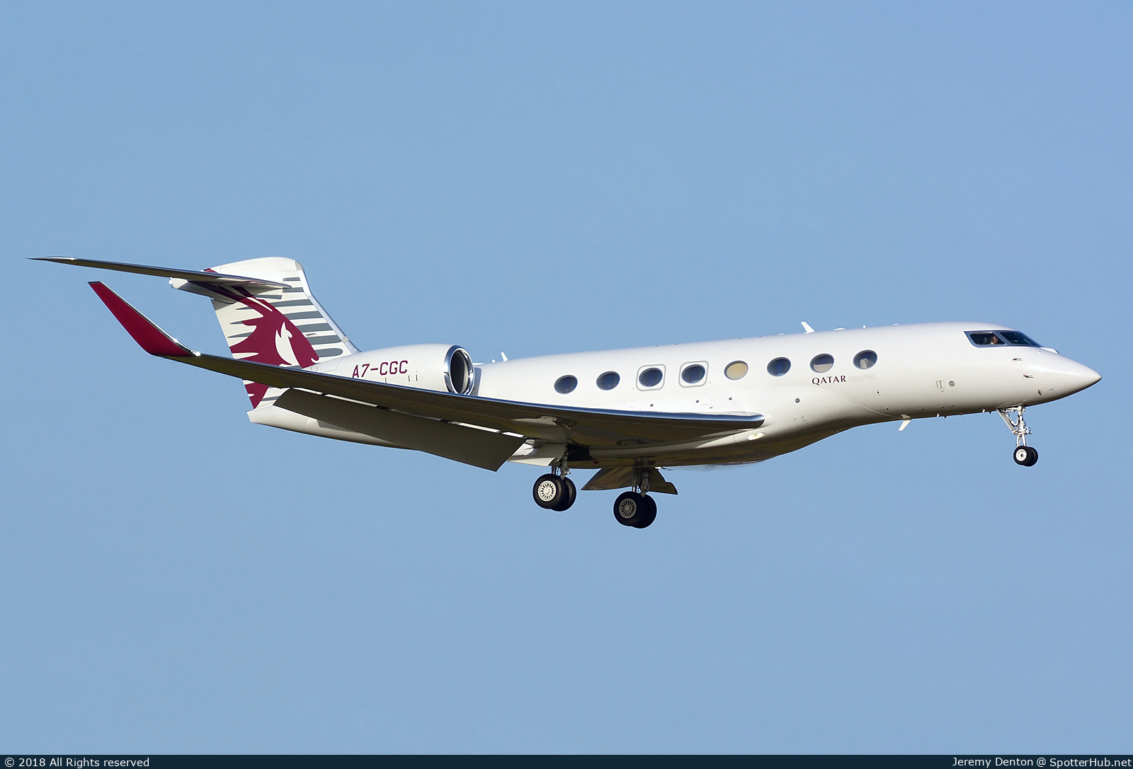 Photo of A7-CGC - Gulfstream G650ER operated by Qatar Executive