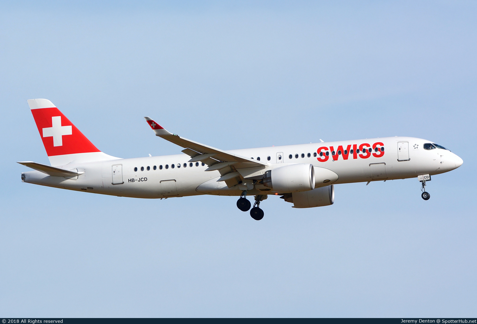 Photo of HB-JCD - Airbus A220-300 operated by Swiss International Air Lines