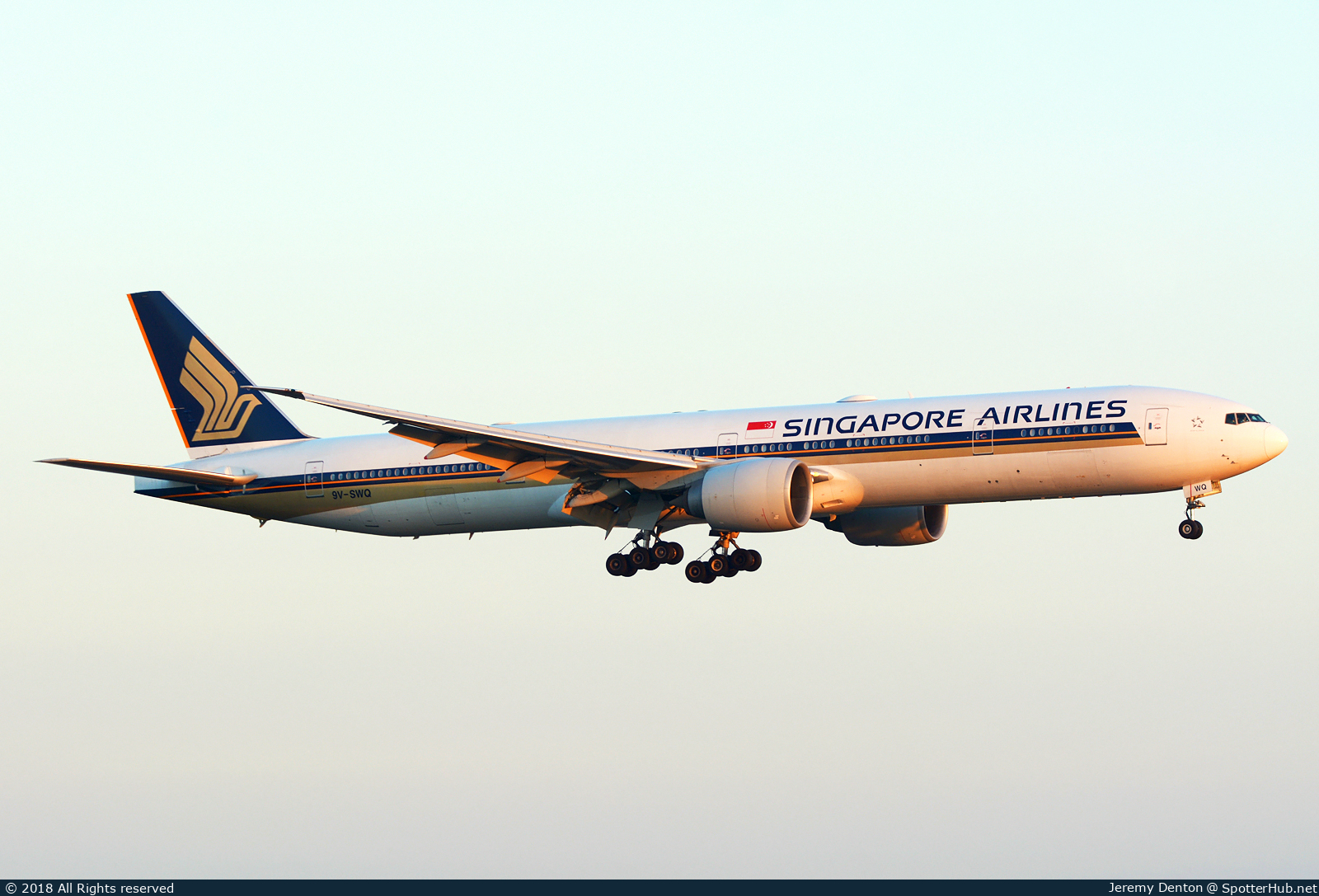 Photo of 9V-SWQ - Boeing 777-312(ER) operated by Singapore Airlines