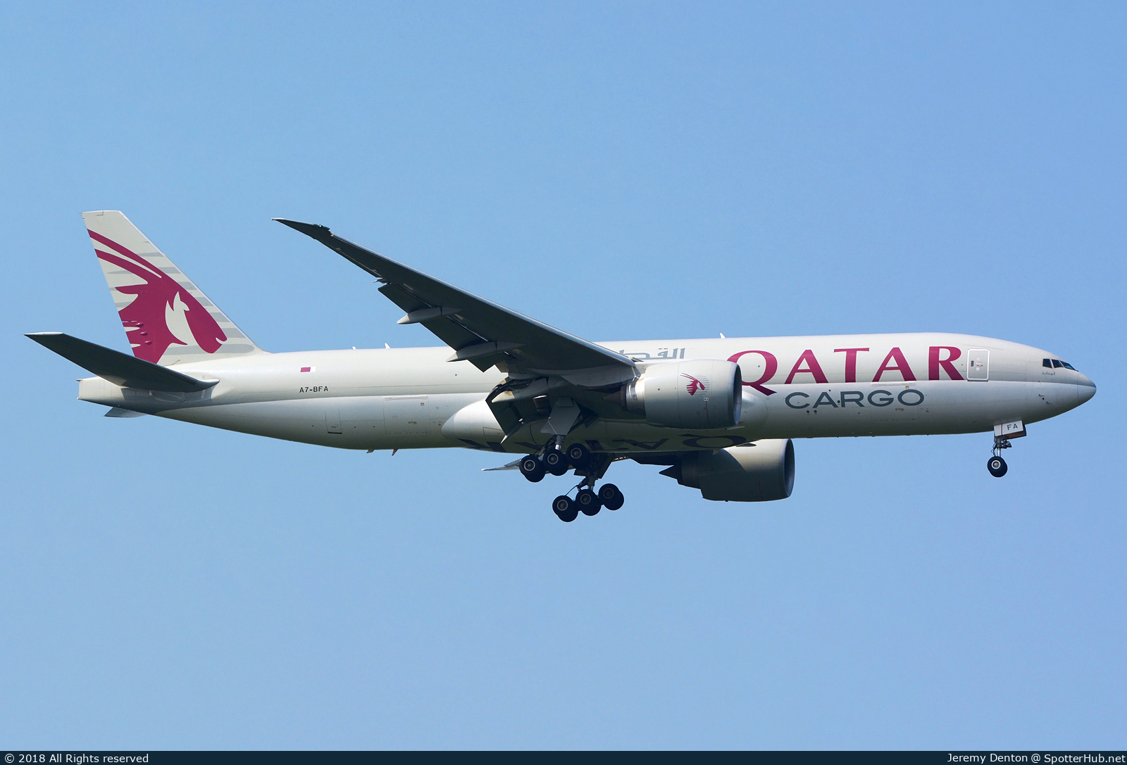 Photo of A7-BFA - Boeing 777-FDZ operated by Qatar Airways Cargo