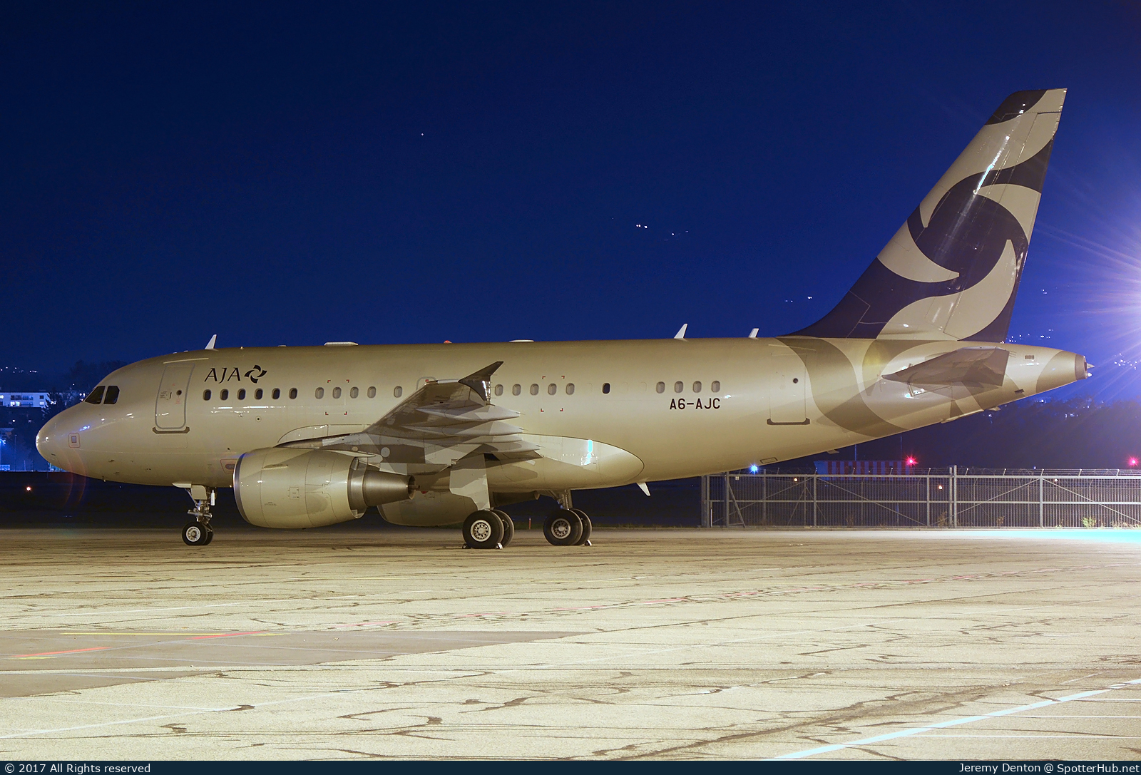 Photo of A6-AJC - Airbus A318-112(CJ) Elite operated by Al Jaber Aviation