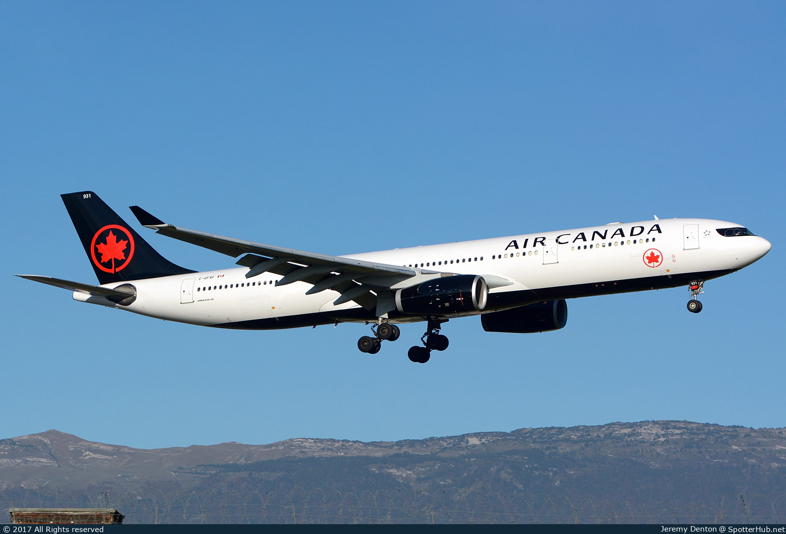 Photo of C-GFAF - Airbus A330-343 operated by Air Canada
