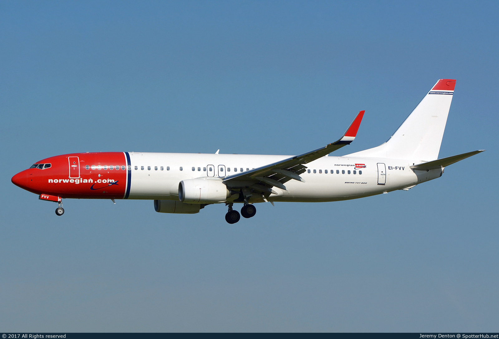 Photo of EI-FVV - Boeing 737-8JP operated by Norwegian Air International