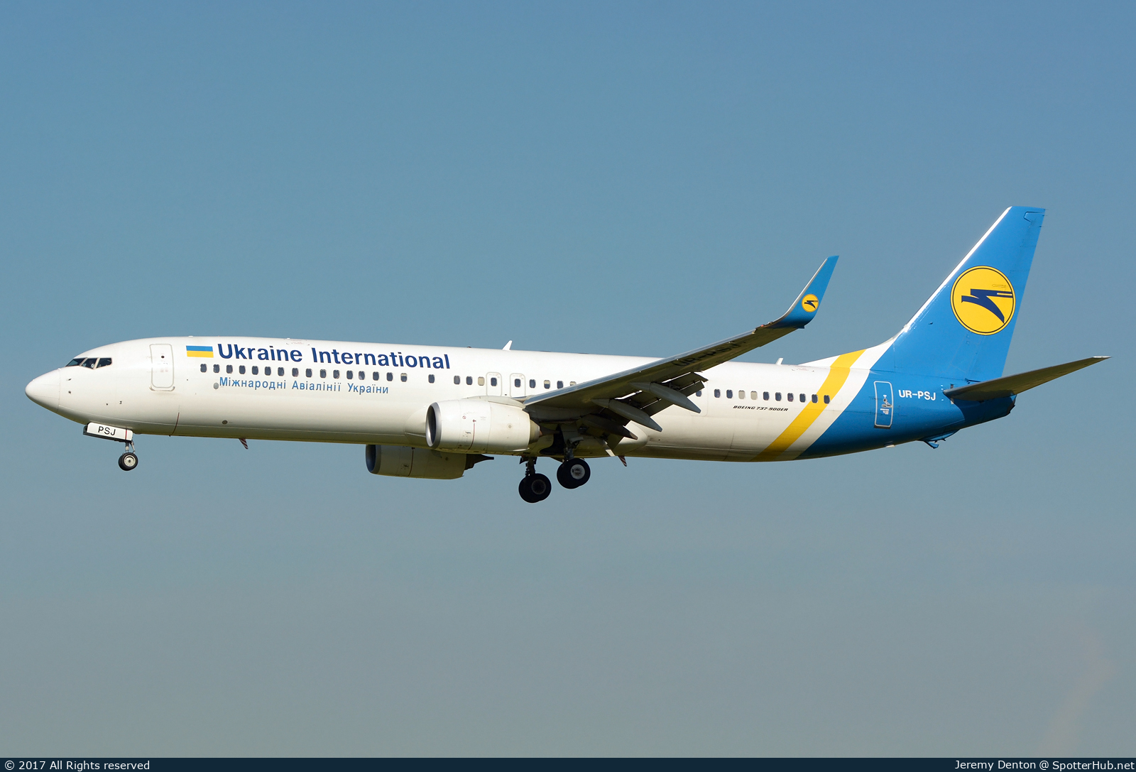 Photo of UR-PSJ - Boeing 737-9KV(ER) operated by Ukraine International Airlines