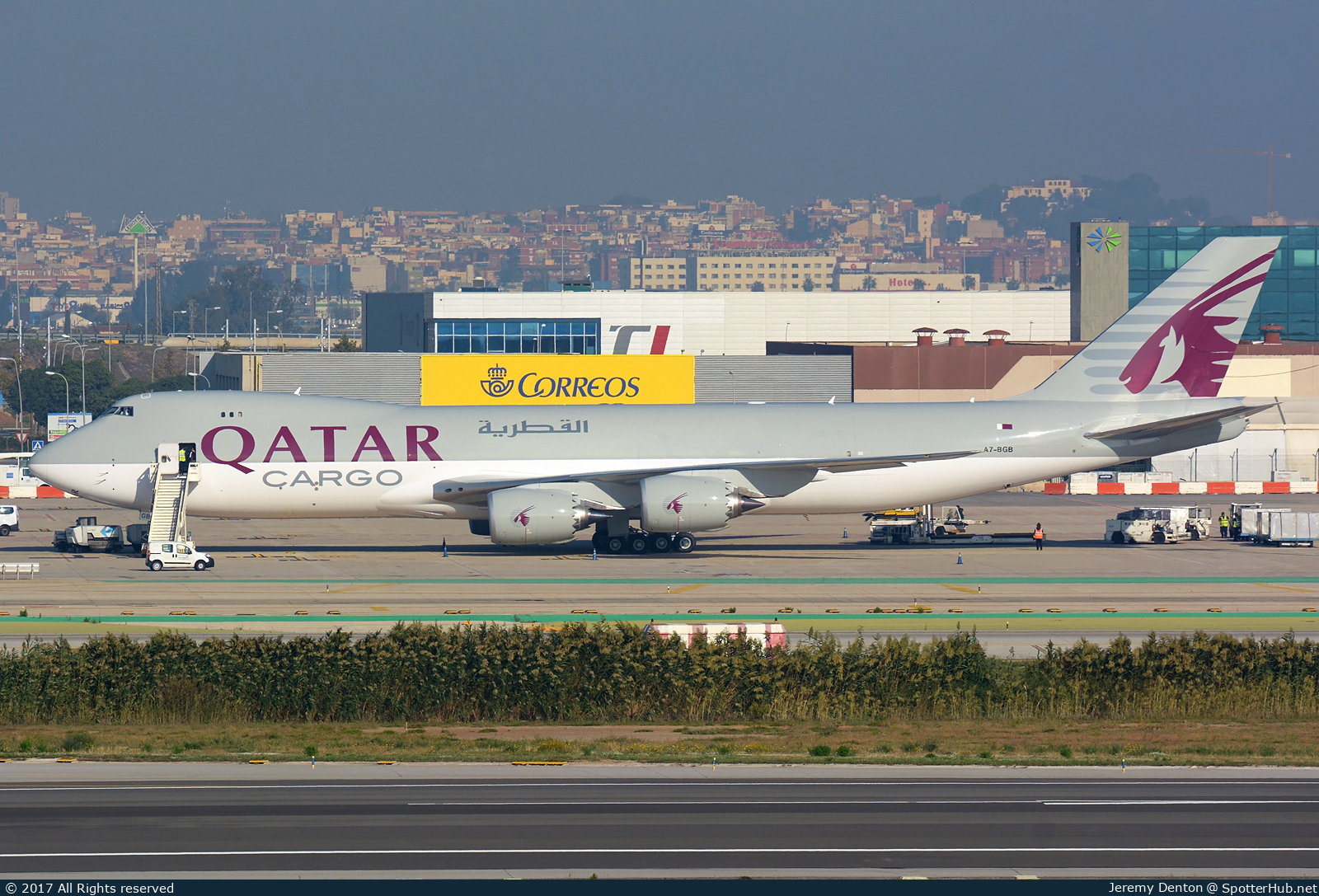 Photo of A7-BGB - Boeing 747-83QF operated by Qatar Airways Cargo