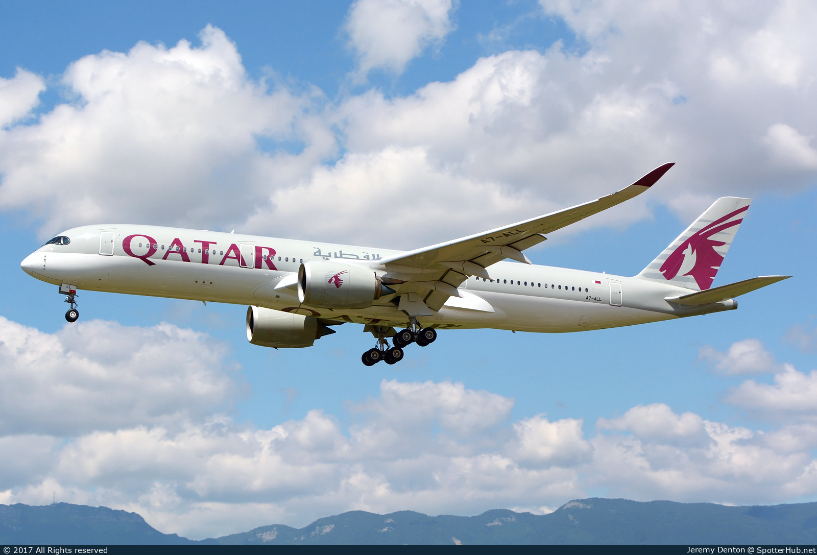 Photo of A7-ALL - Airbus A350-941 operated by Qatar Airways