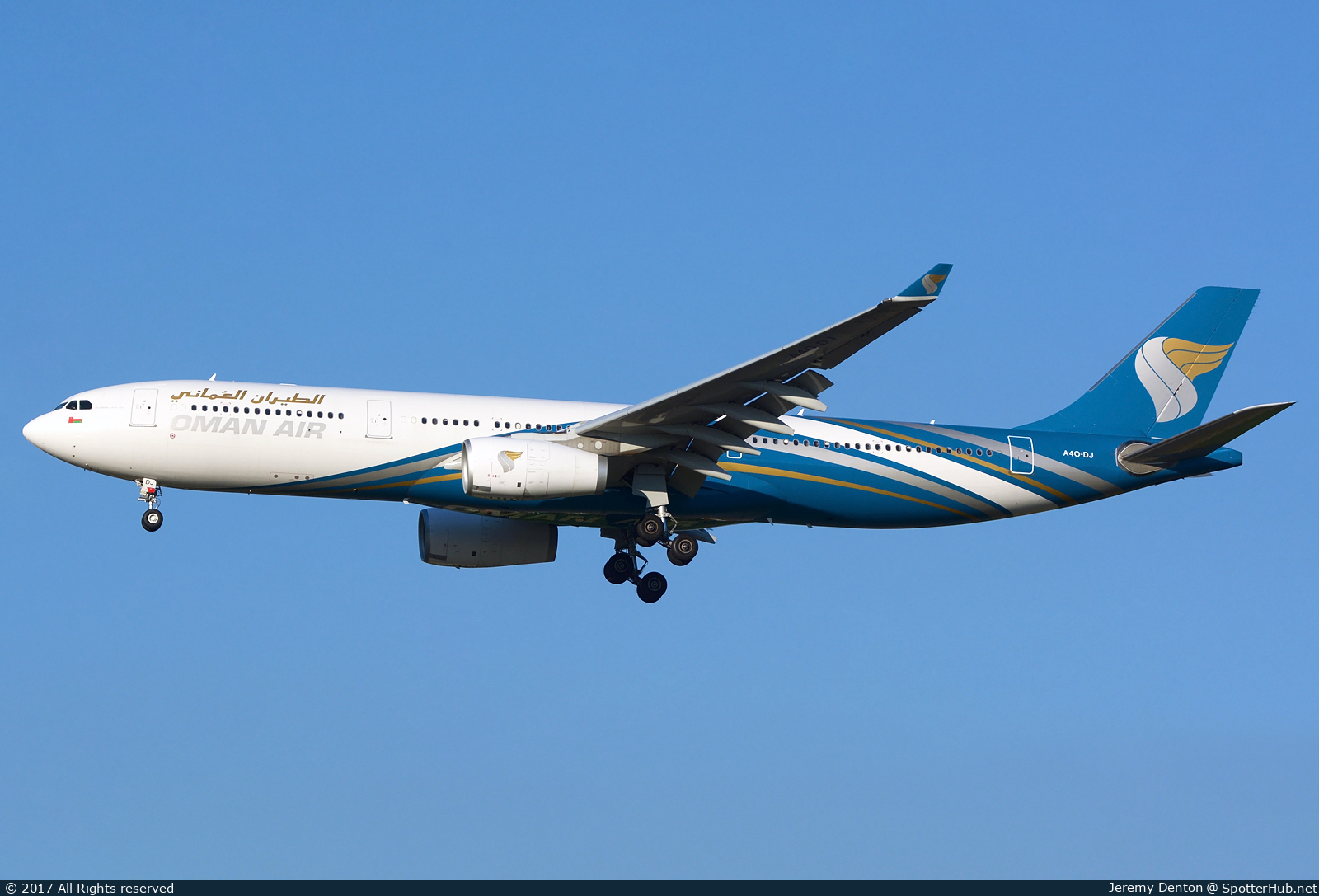 Photo of A4O-DJ - Airbus A330-343 operated by Oman Air