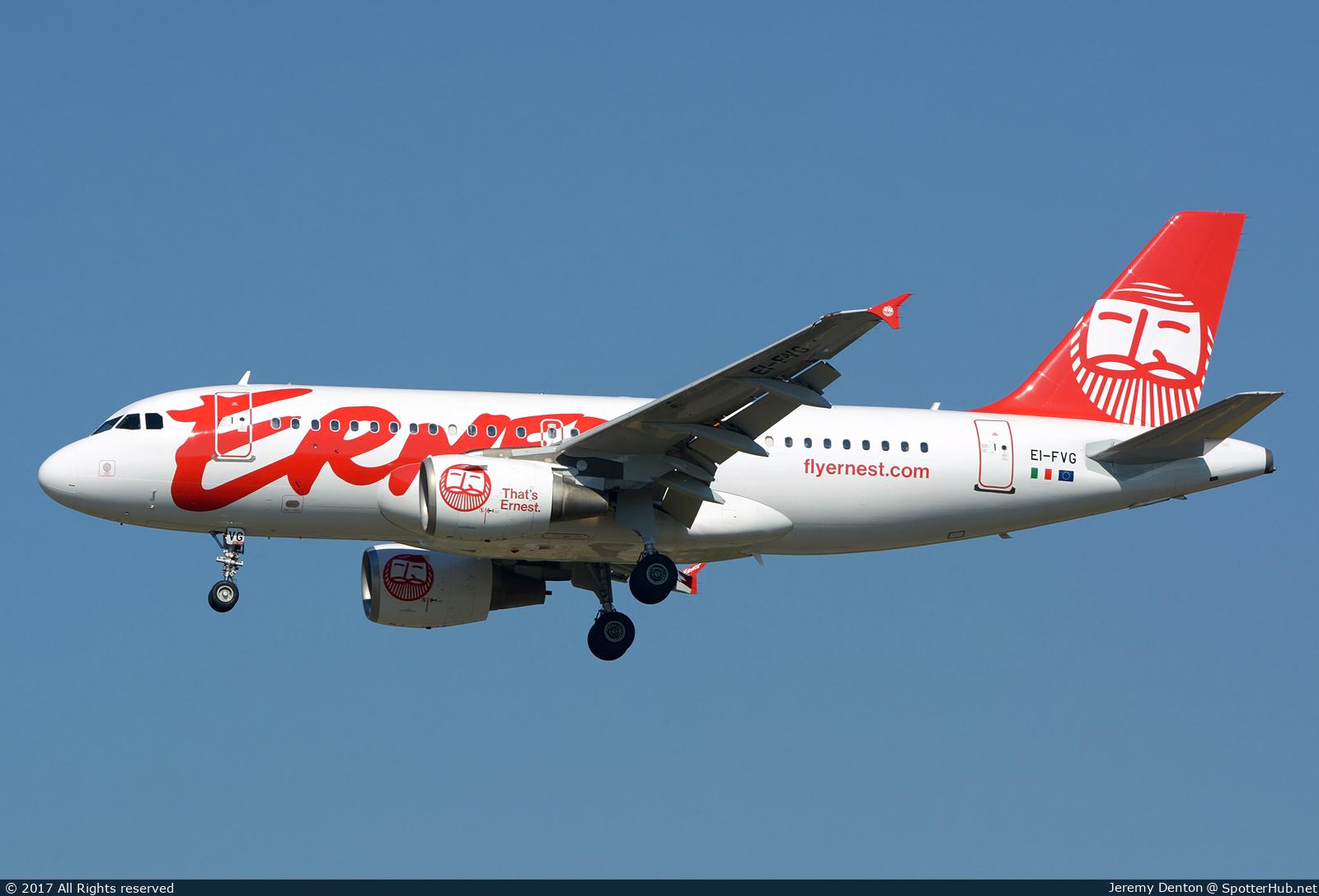 Photo of EI-FVG - Airbus A319-111 operated by Ernest