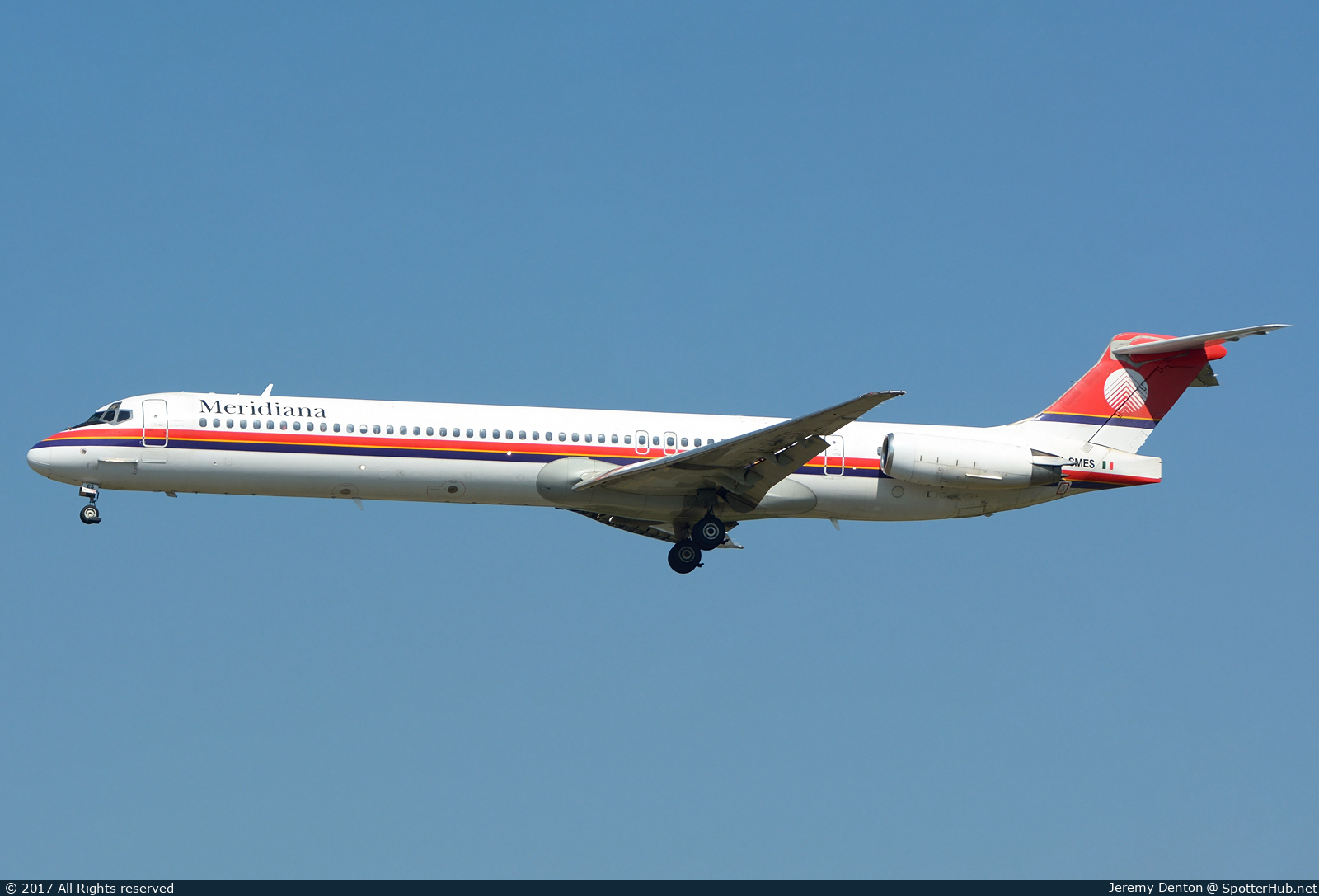 Photo of I-SMES - McDonnell Douglas MD-82 operated by Meridiana