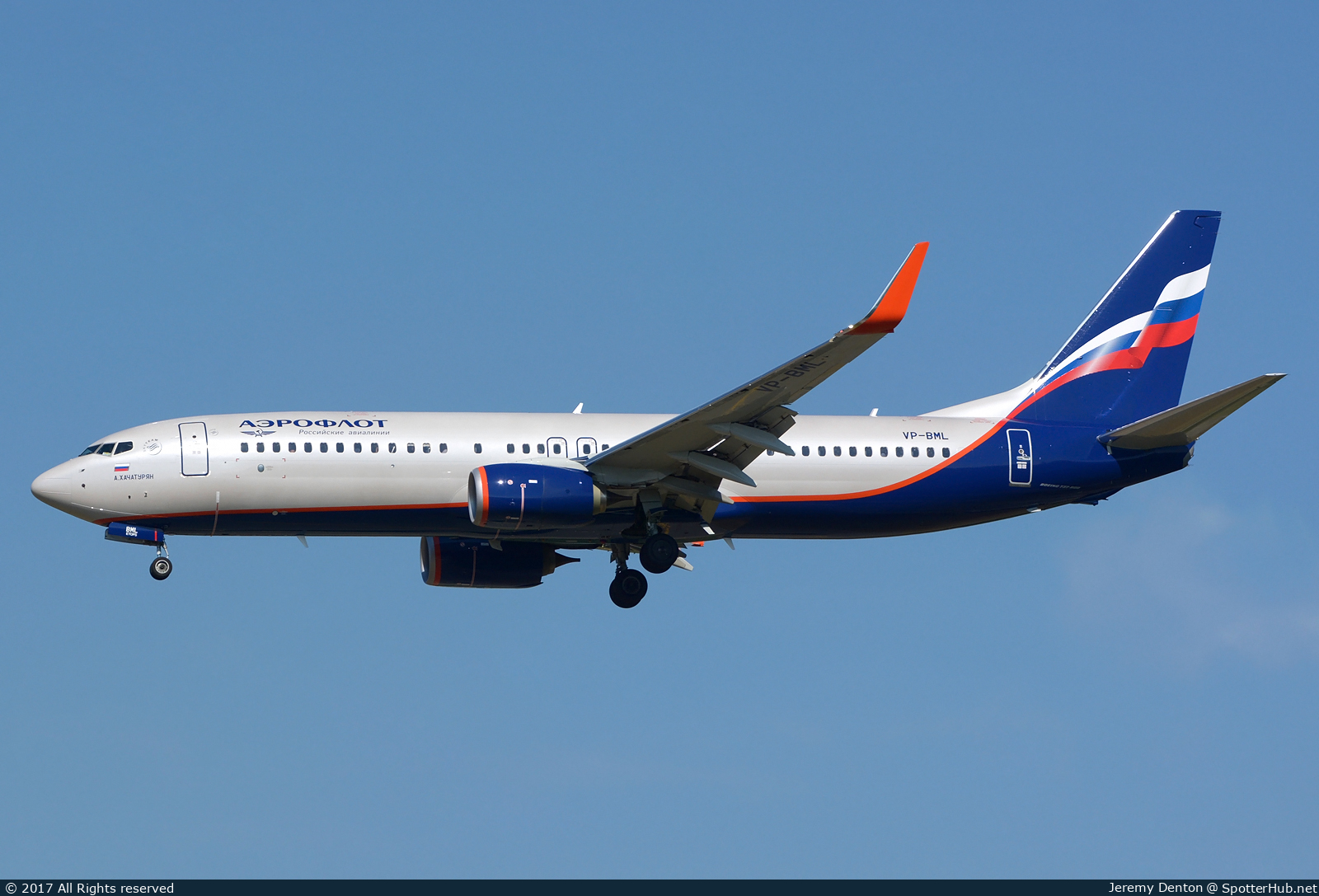 Photo of VP-BML - Boeing 737-8MC operated by Aeroflot
