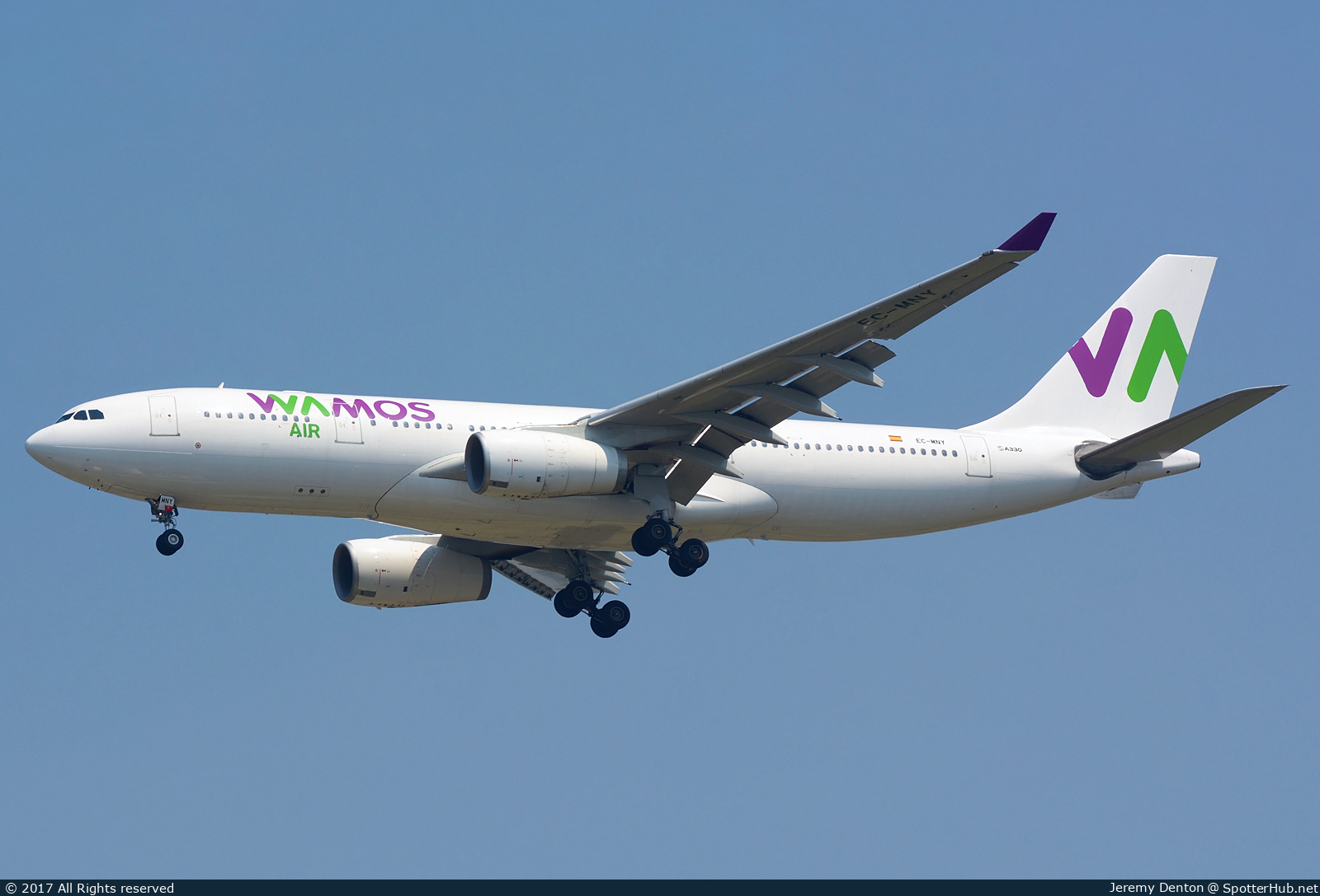 Photo of EC-MNY - Airbus A330-243 operated by Wamos Air