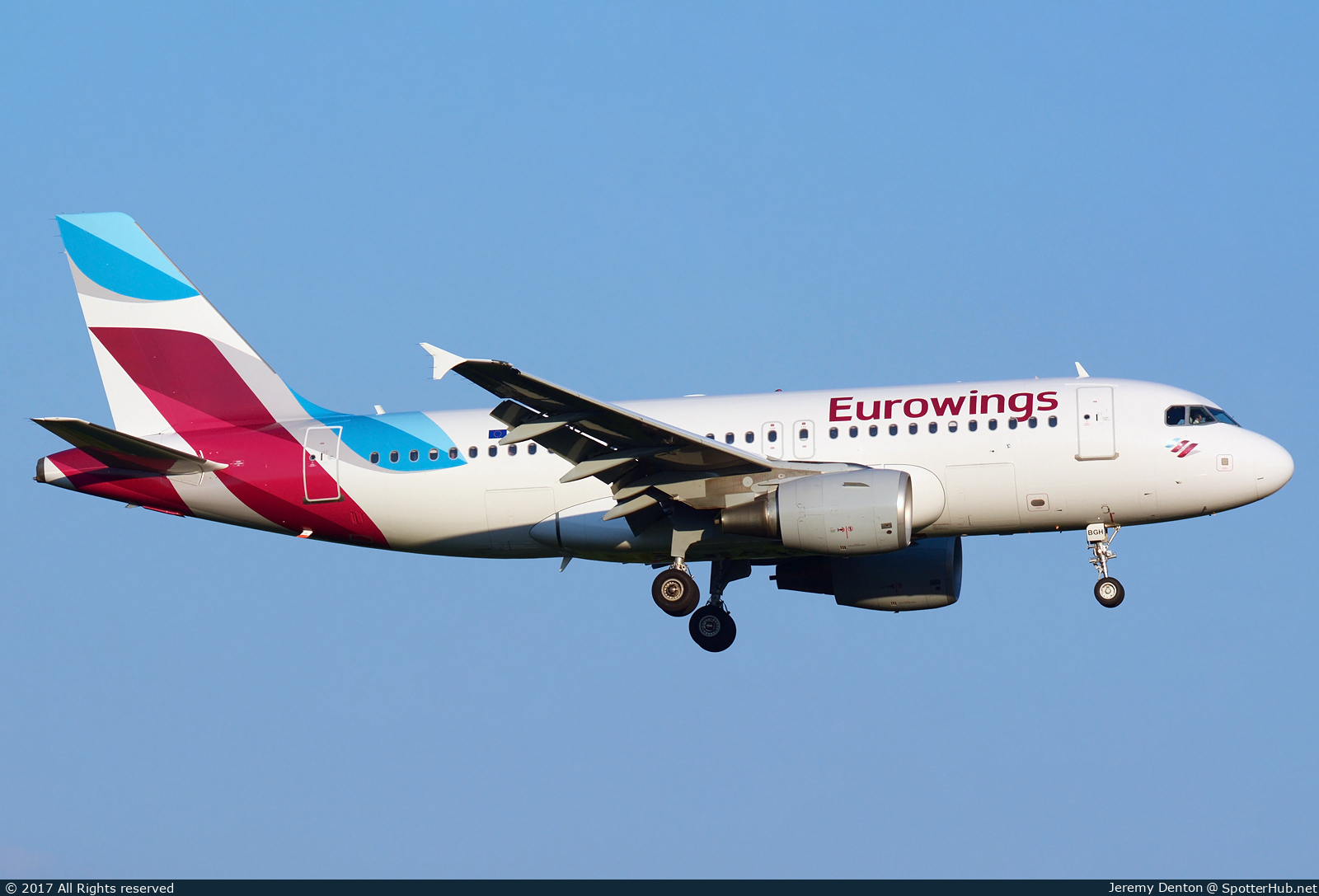 Photo of D-ABGH - Airbus A319-112 operated by Eurowings