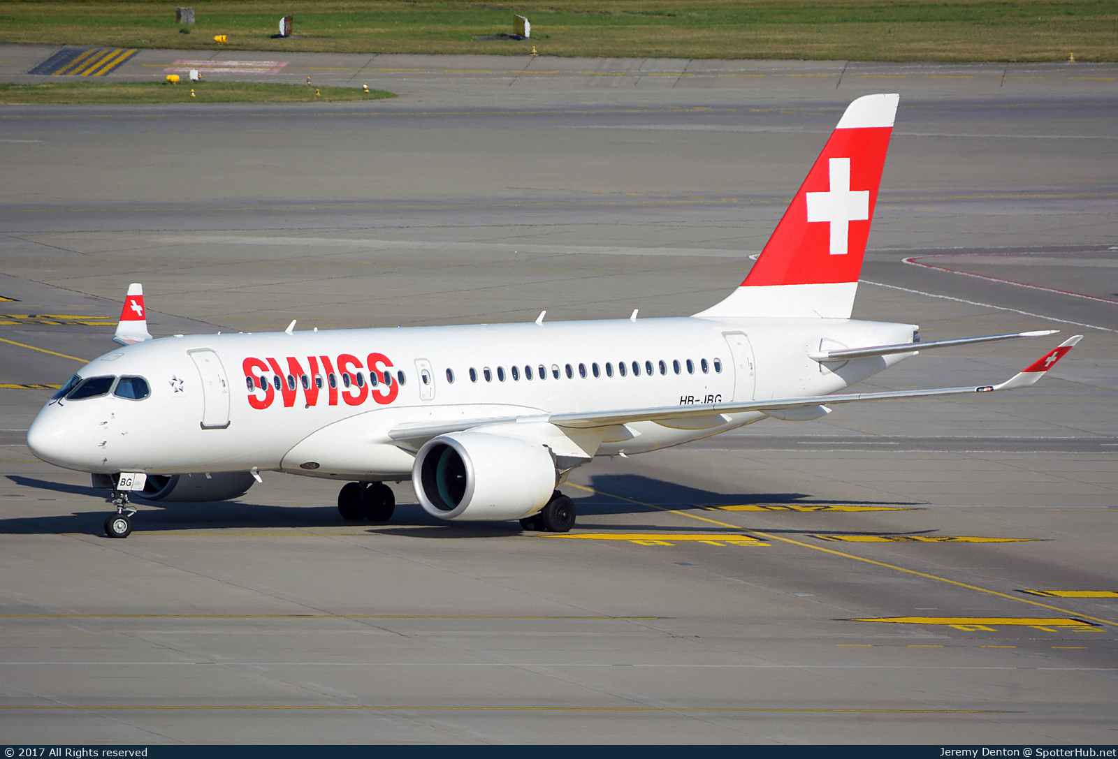 Photo of HB-JBG - Airbus A220-100 operated by Swiss International Air Lines