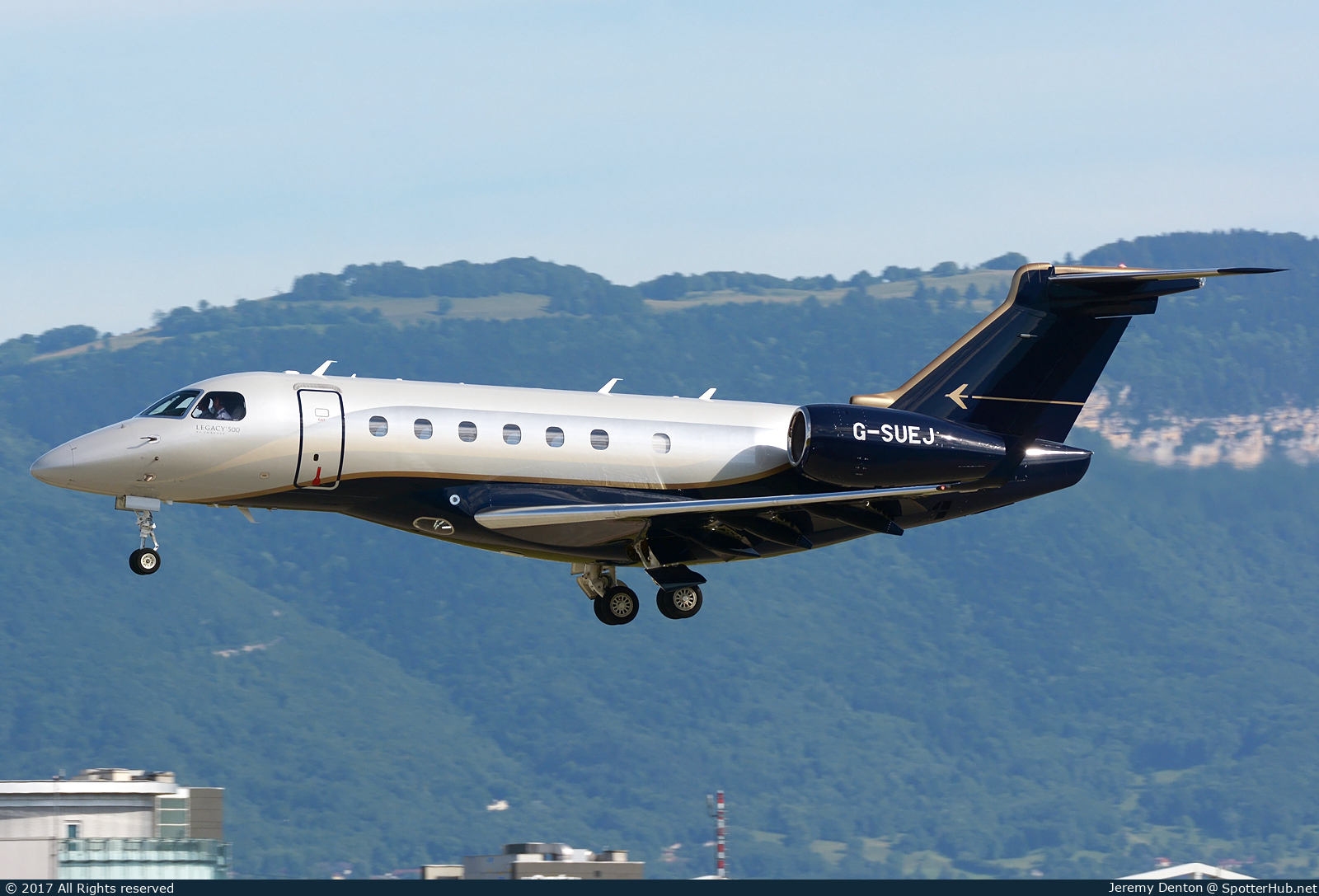 Photo of G-SUEJ - Embraer Legacy 500 operated by Saxonair Charter