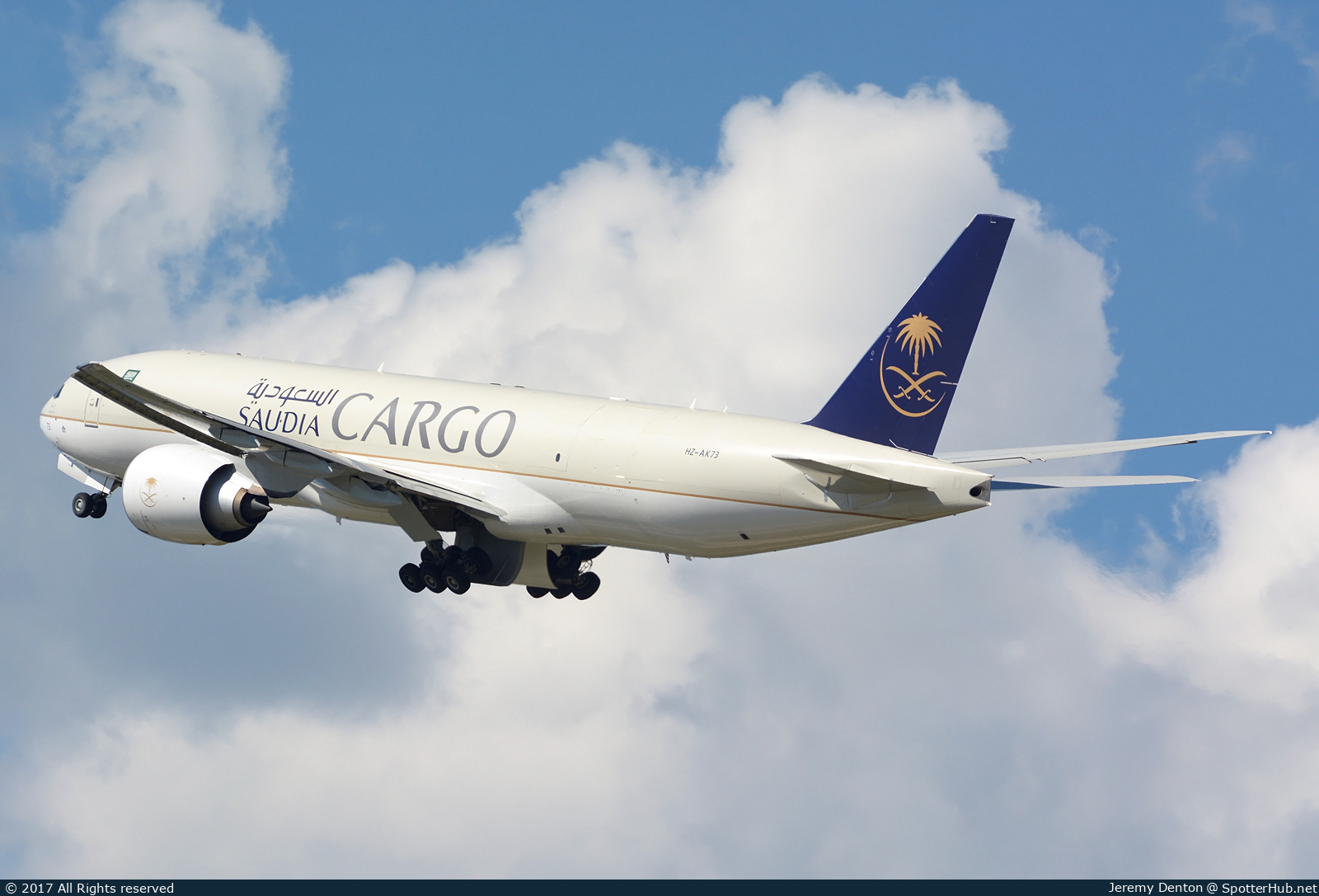 Photo of HZ-AK73 - Boeing 777-FFG operated by Saudia Cargo