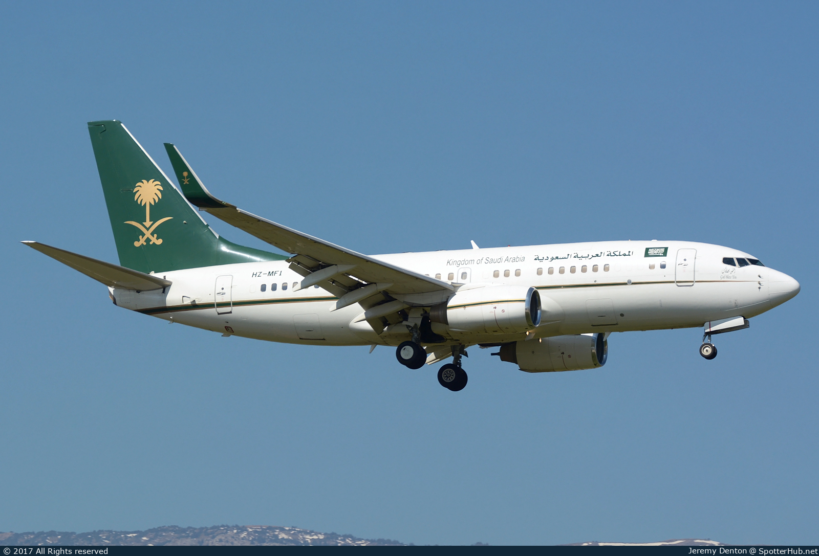 Photo of HZ-MF1 - Boeing 737-7FG(BBJ) operated by Saudi Ministry of Finance and Economy