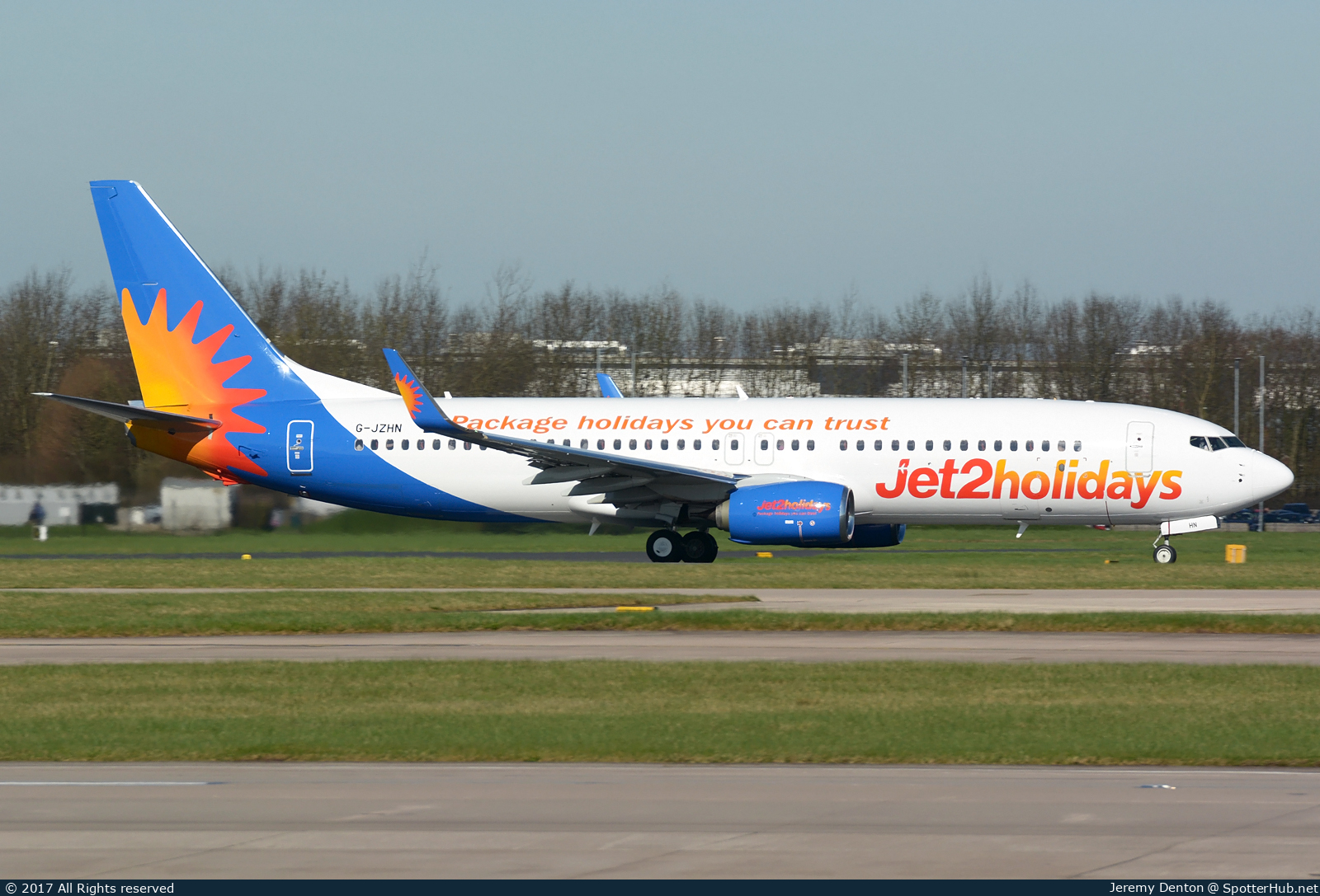 Photo of G-JZHN - Boeing 737-8MG operated by Jet2