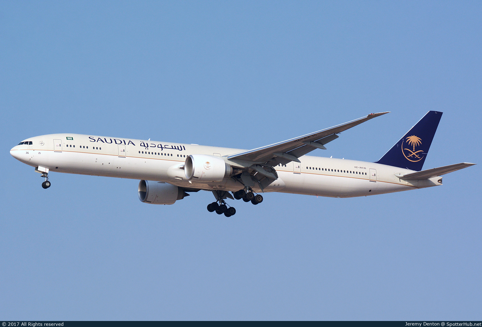 Photo of HZ-AK36 - Boeing 777-3FG(ER) operated by Saudia
