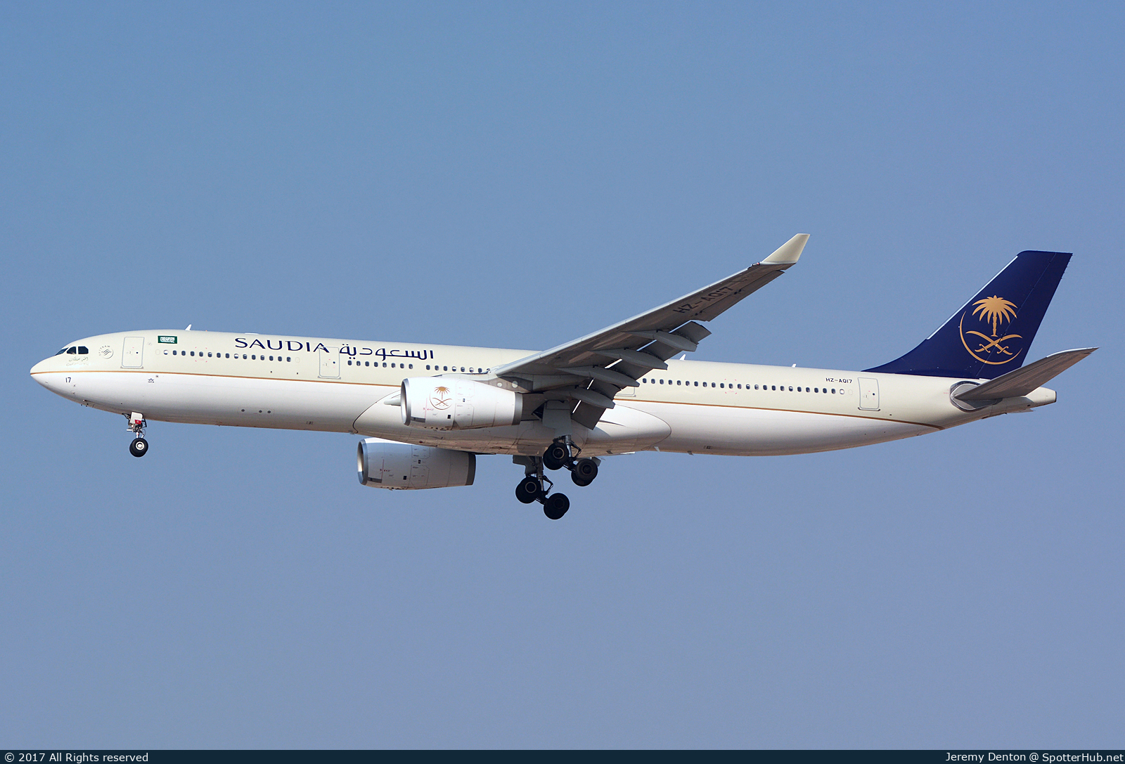 Photo of HZ-AQ17 - Airbus A330-343 operated by Saudia