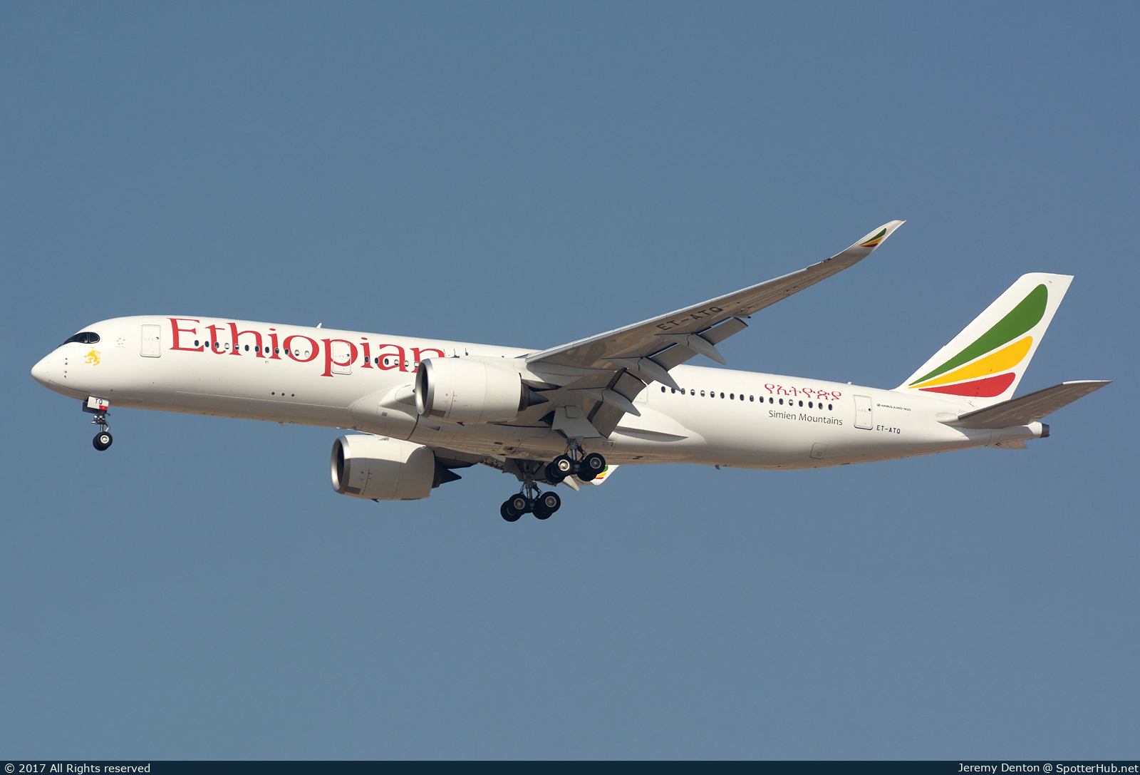 Photo of ET-ATQ - Airbus A350-941 operated by Ethiopian Airlines