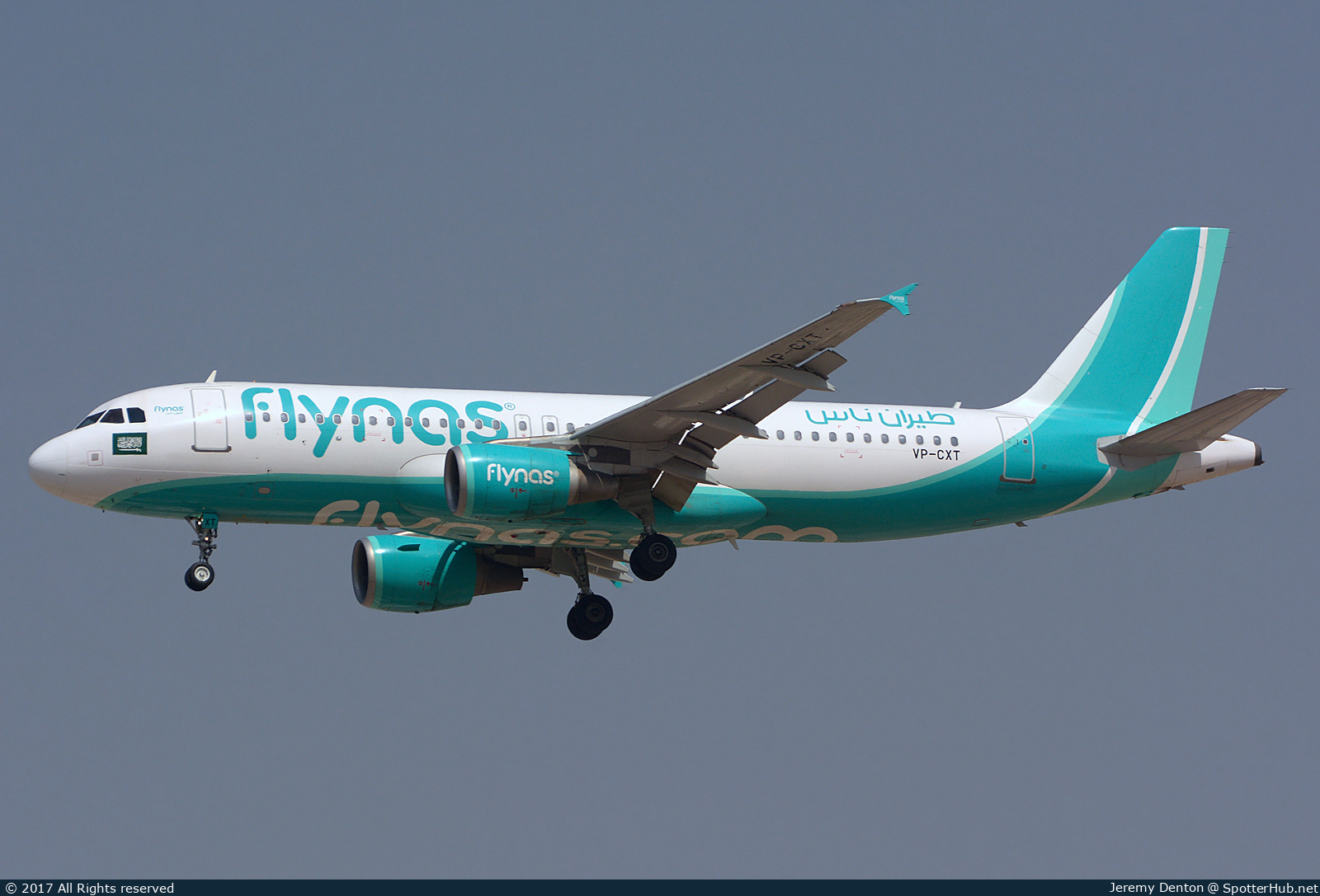 Photo of VP-CXT - Airbus A320-214 operated by Flynas