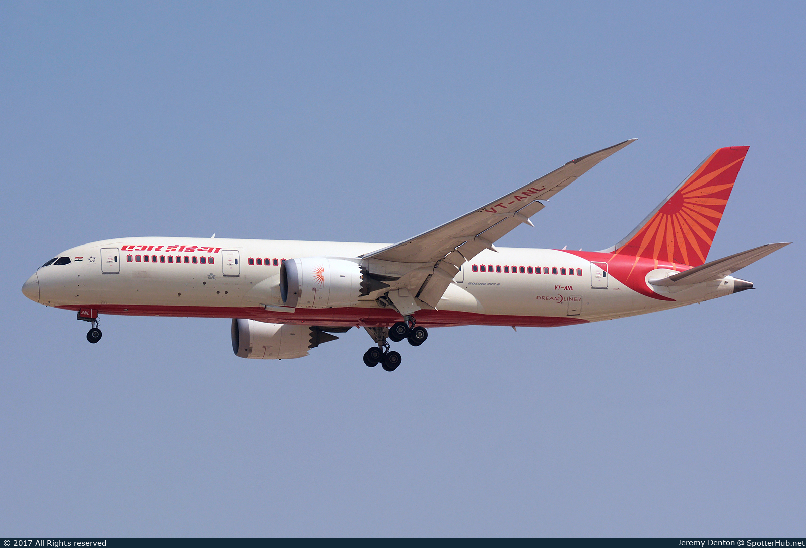 Photo of VT-ANL - Boeing 787-8 Dreamliner operated by Air India