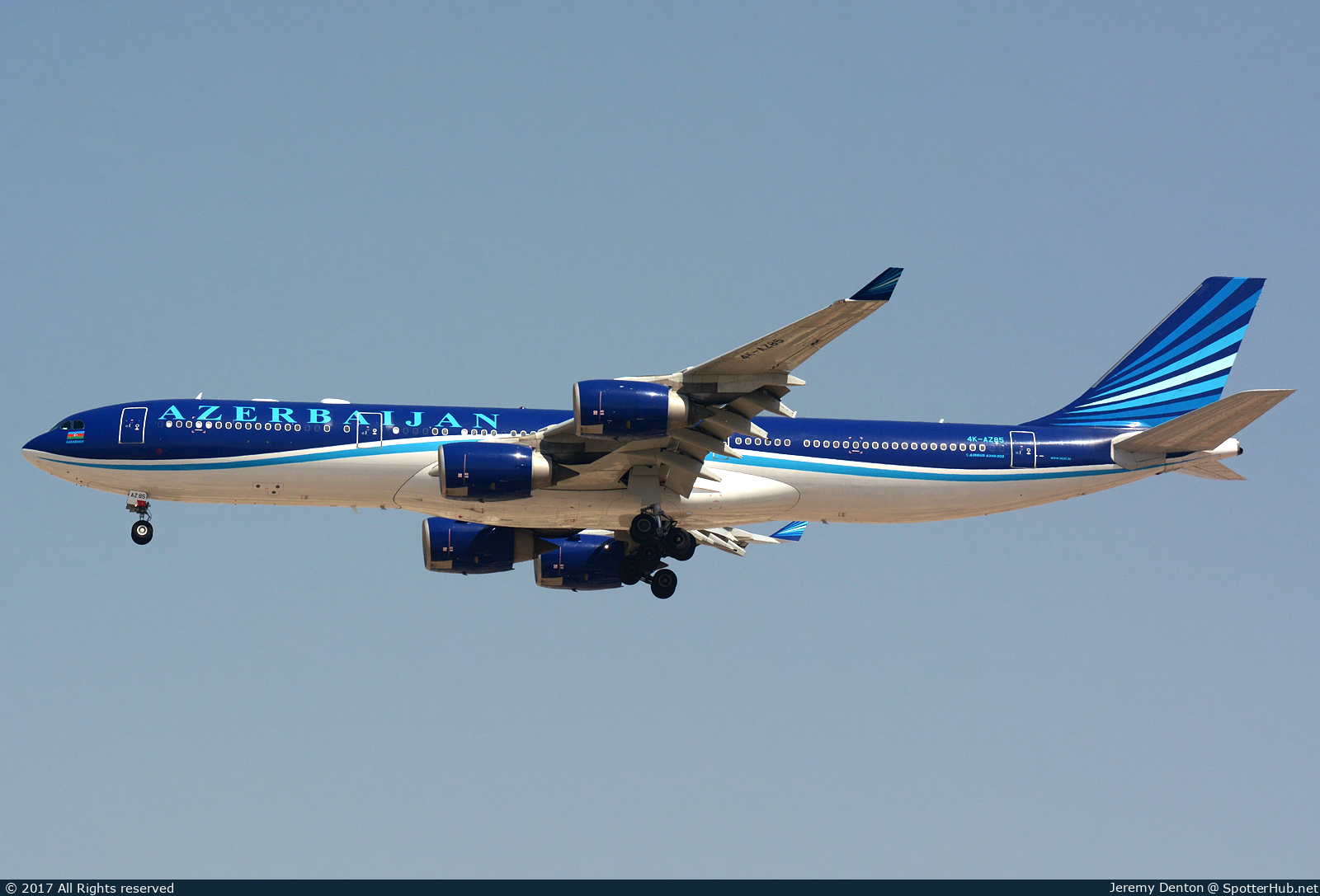 Photo of 4K-AZ85 - Airbus A340-542 operated by Azerbaijan Airlines