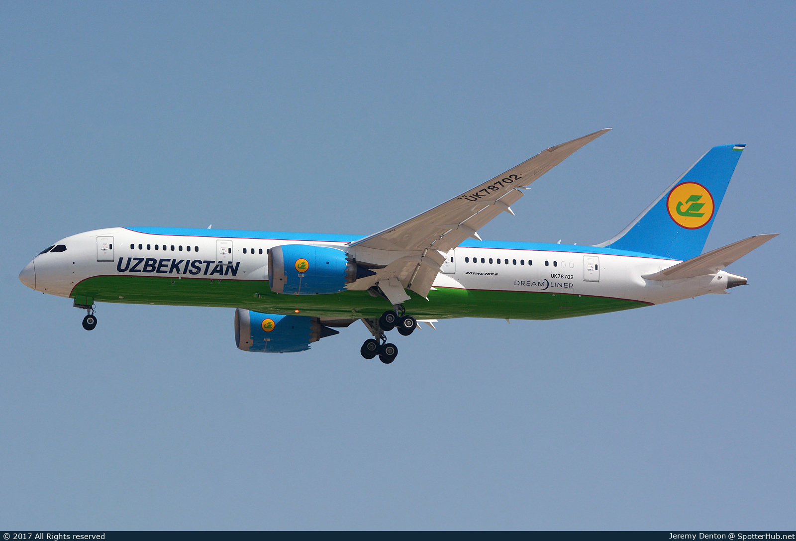 Photo of UK78702 - Boeing 787-8 Dreamliner operated by Uzbekistan Airways