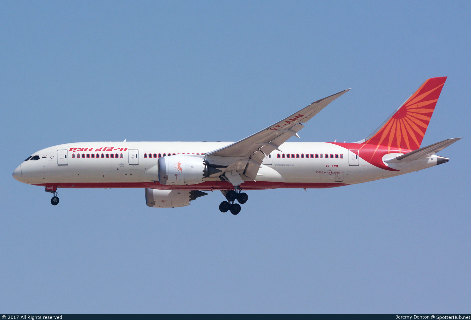 Photo of VT-ANM - Boeing 787-8 Dreamliner operated by Air India