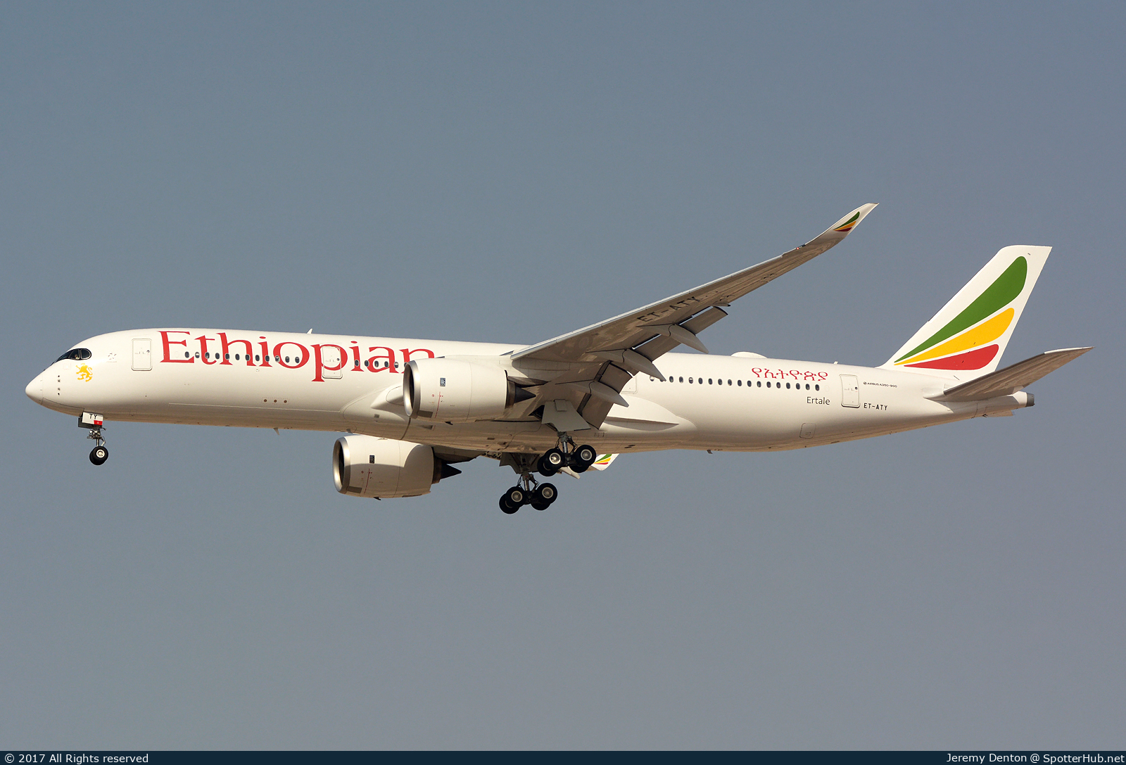 Photo of ET-ATY - Airbus A350-941 operated by Ethiopian Airlines