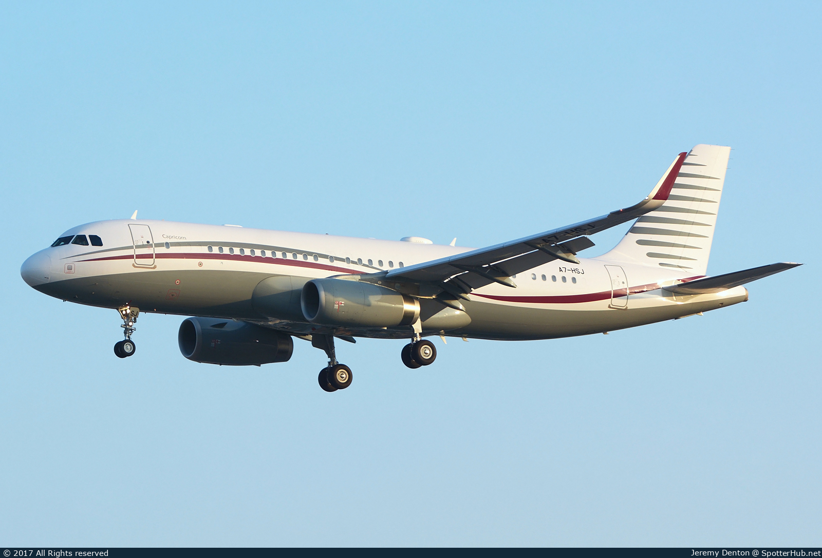 Photo of A7-HSJ - Airbus A320-232(CJ) Prestige operated by Qatar Amiri Flight