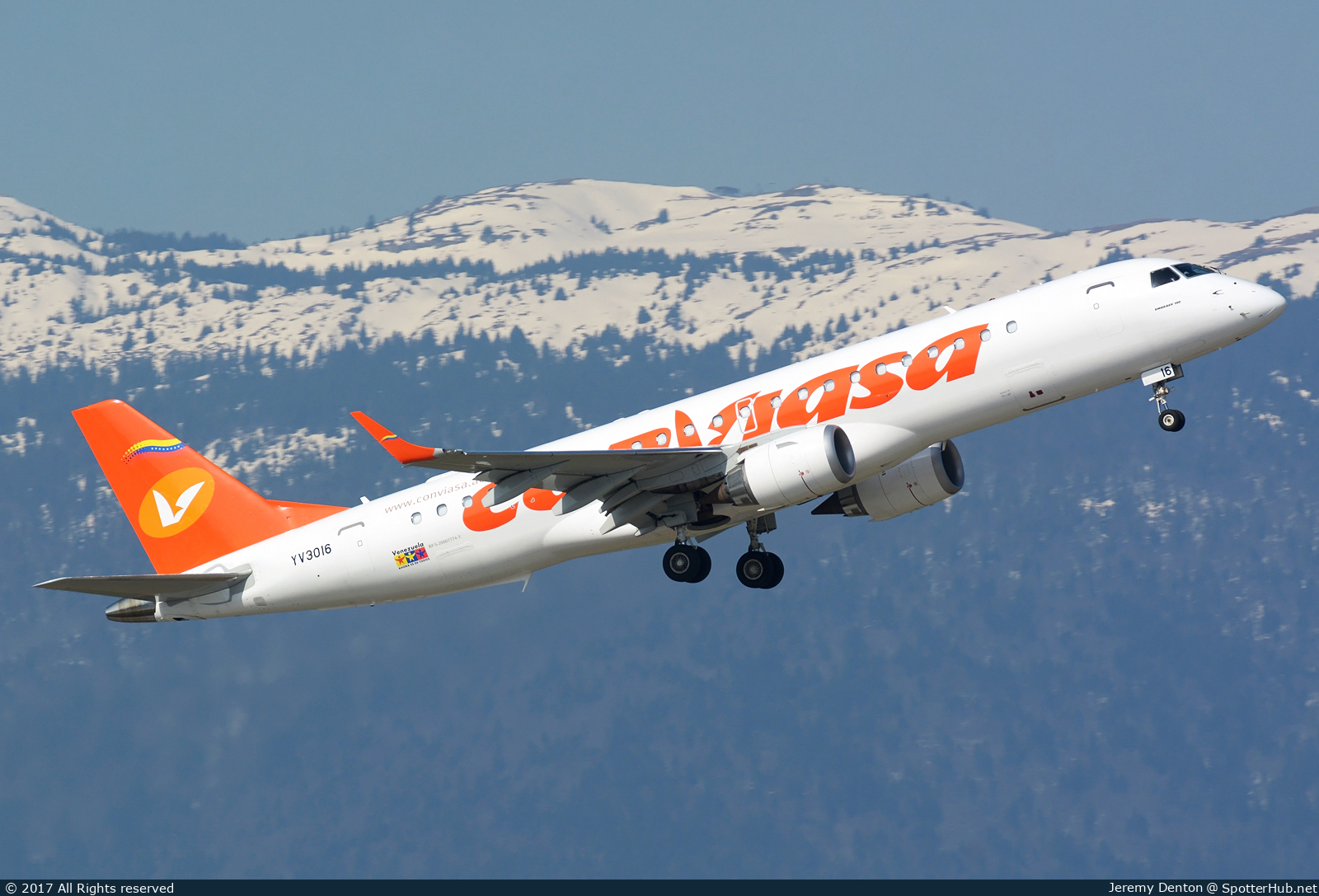 Photo of YV3016 - Embraer Lineage 1000 operated by Conviasa
