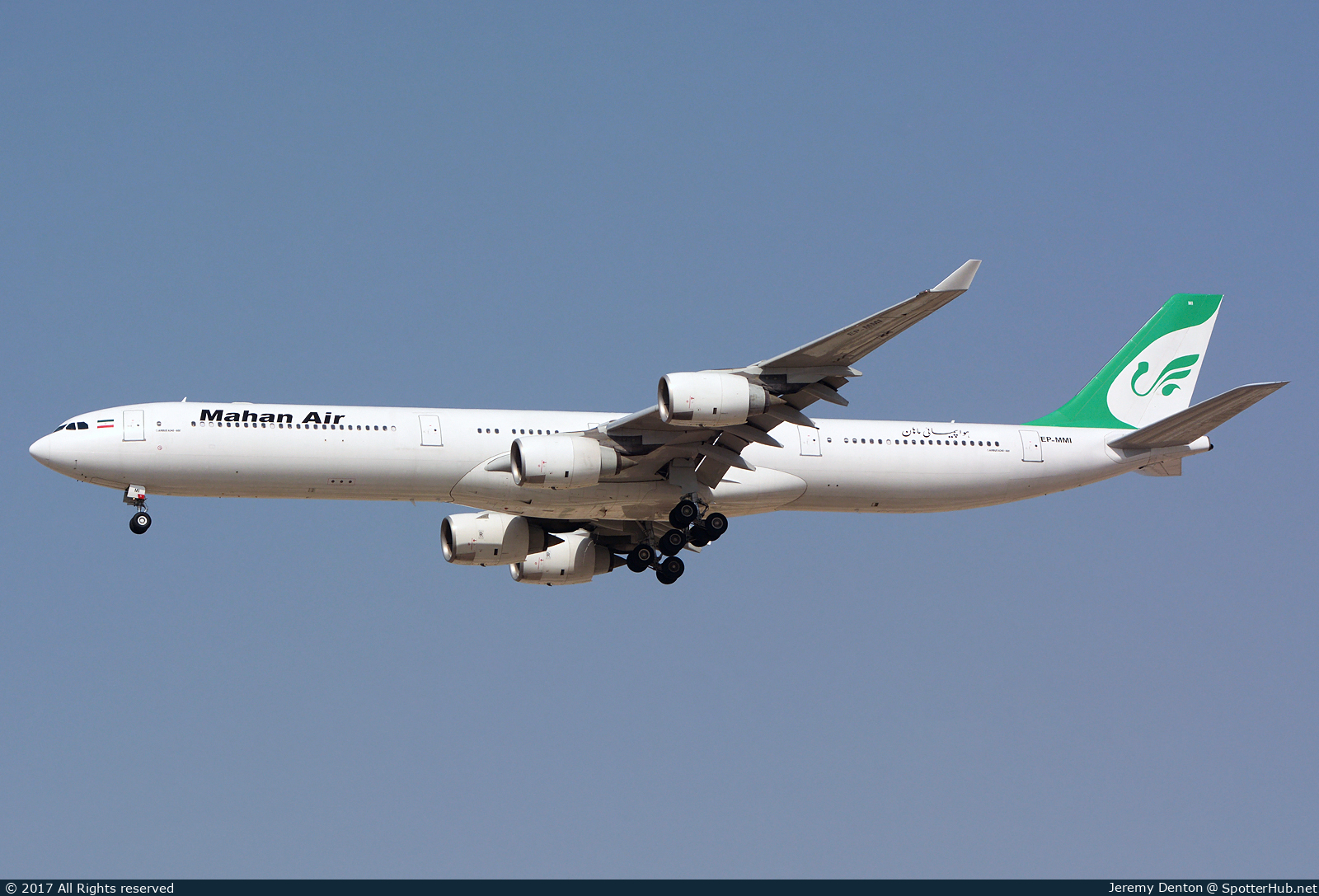 Photo of EP-MMI - Airbus A340-642 operated by Mahan Air