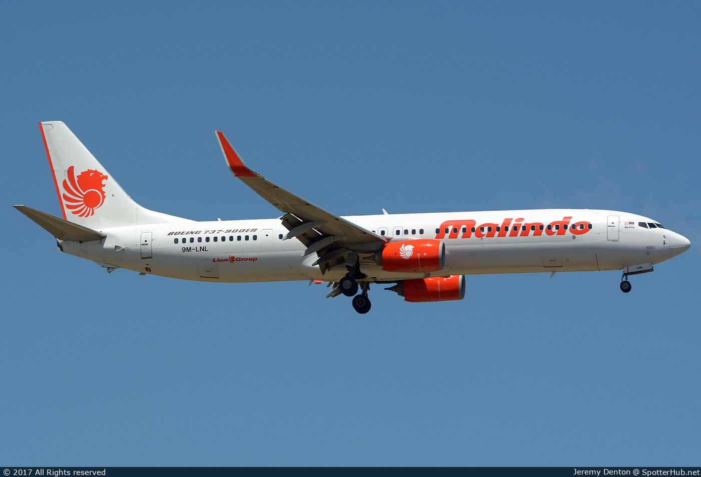 Photo of 9M-LNL - Boeing 737-9GP(ER) operated by Malindo Air