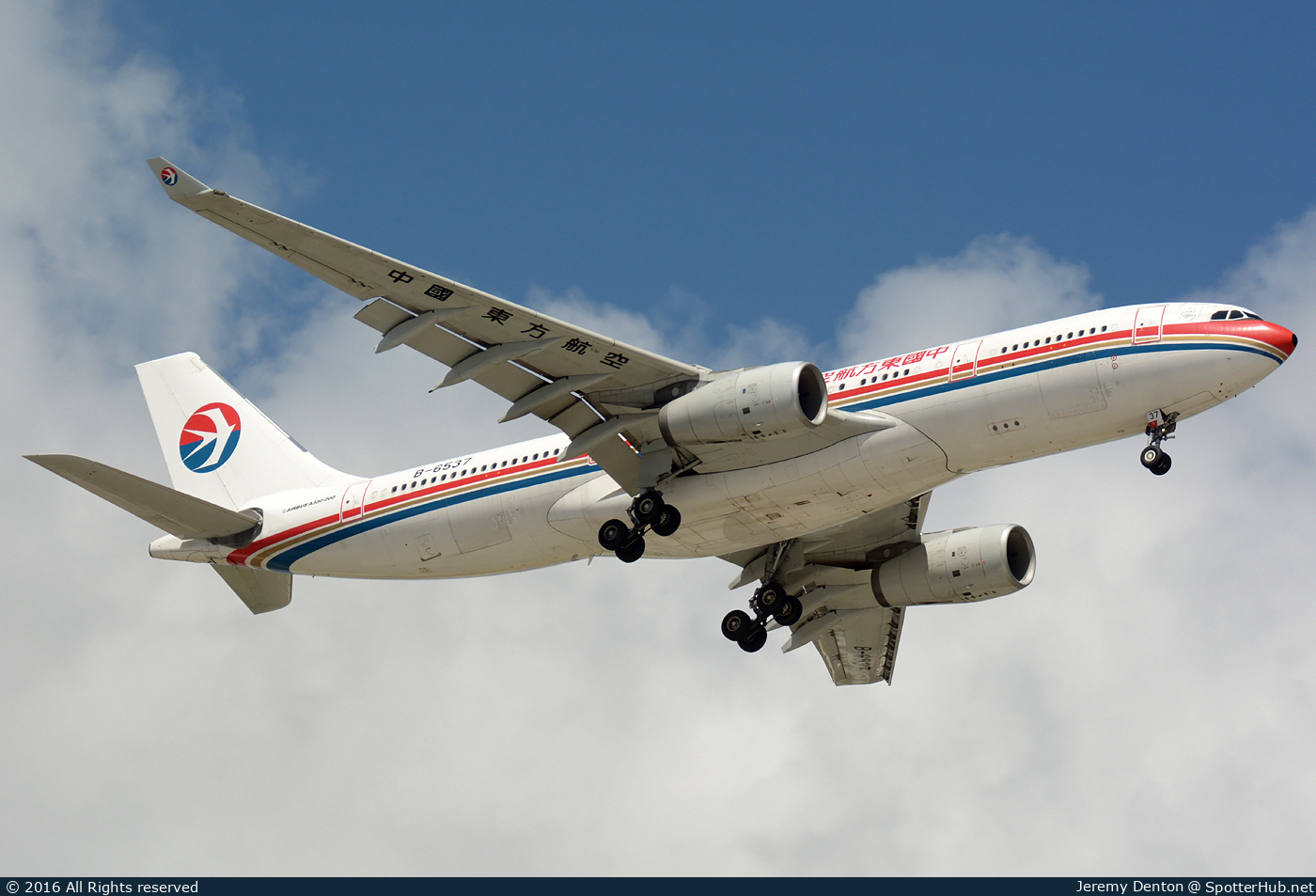 Photo of B-6537 - Airbus A330-243 operated by China Eastern Airlines