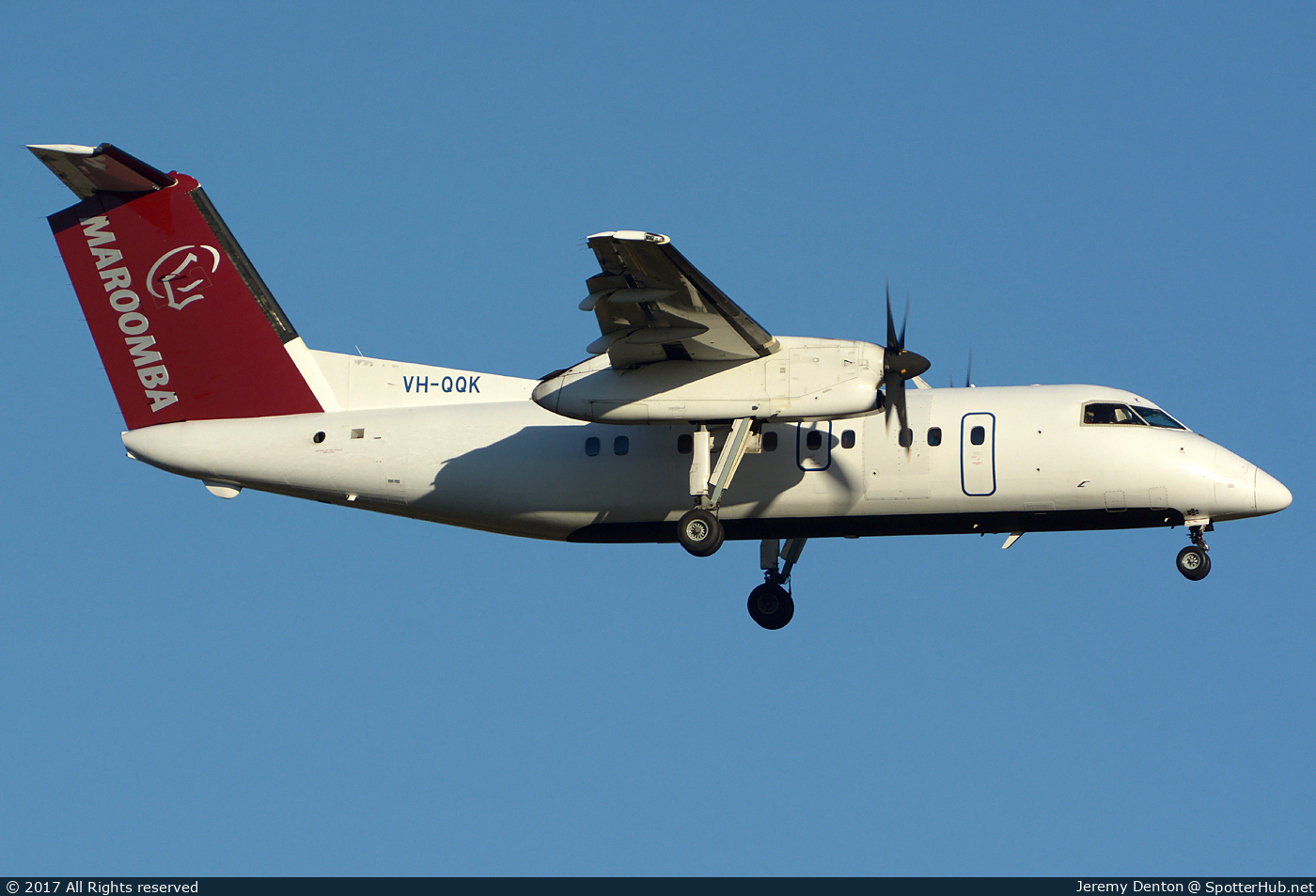 Photo of VH-QQK - Bombardier DHC-8-102 Dash 8 100 operated by Maroomba Airlines