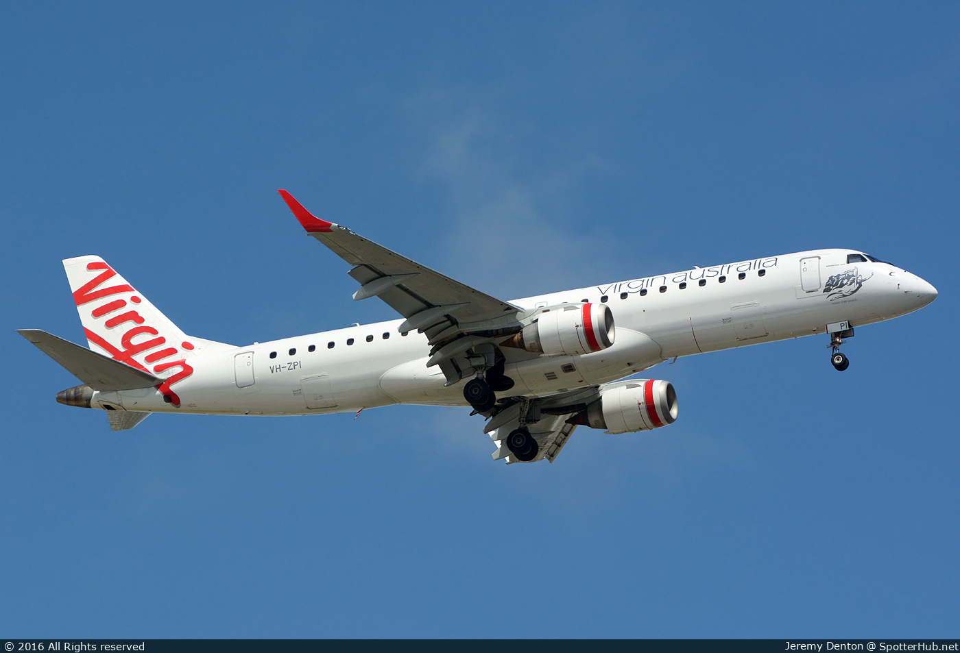 Photo of VH-ZPI - Embraer ERJ-190AR operated by Virgin Australia Airlines
