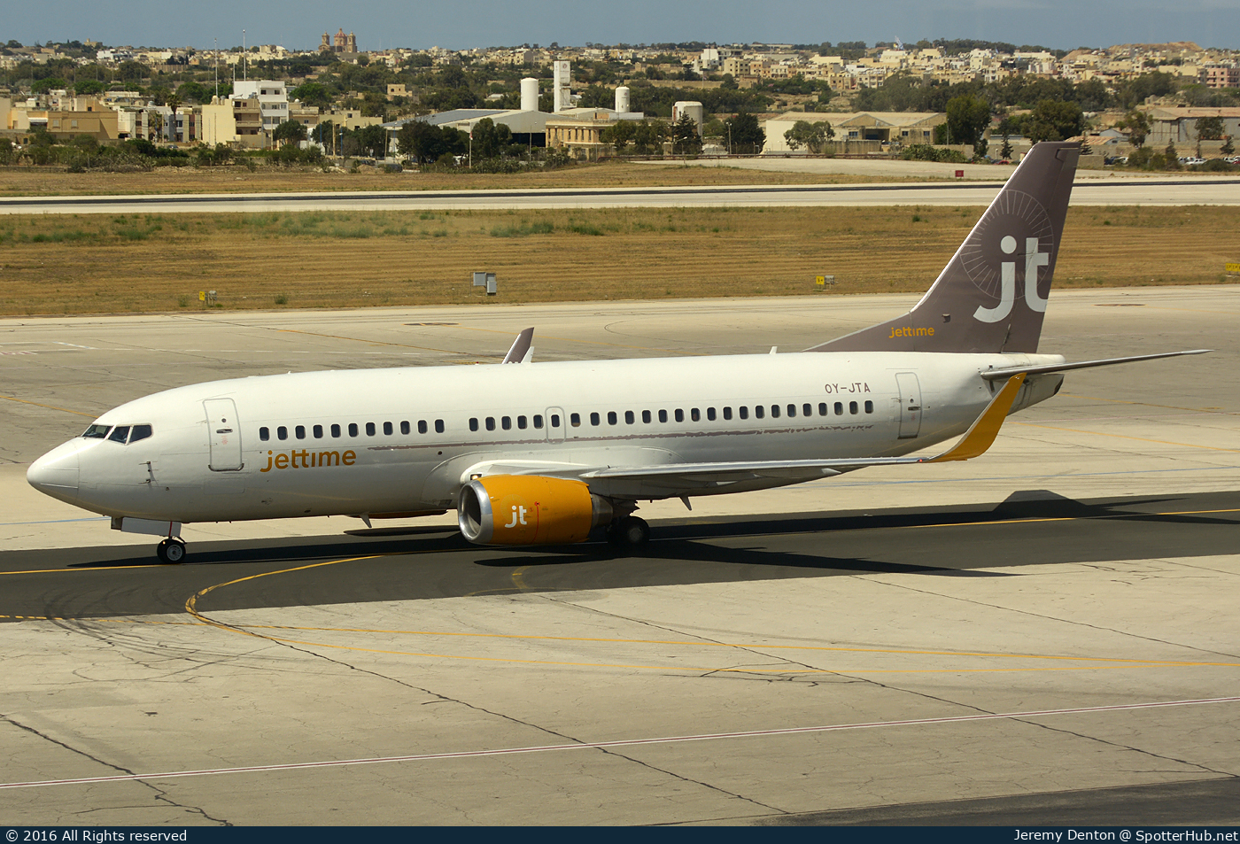 Photo of OY-JTA - Boeing 737-33A operated by Jettime