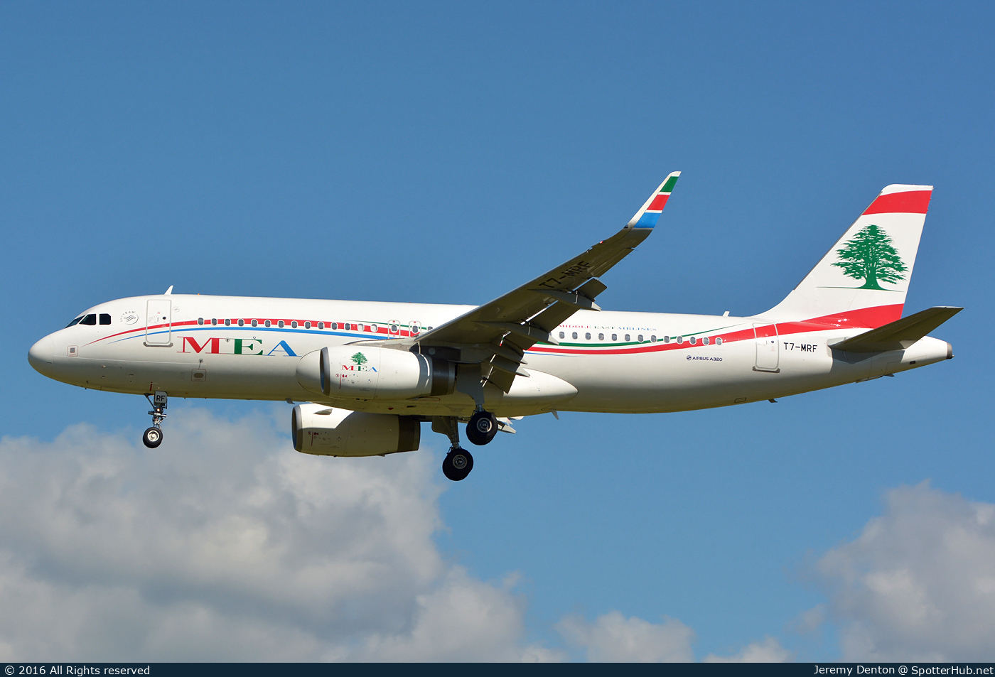 Photo of T7-MRF - Airbus A320-232 operated by MEA Middle East Airlines