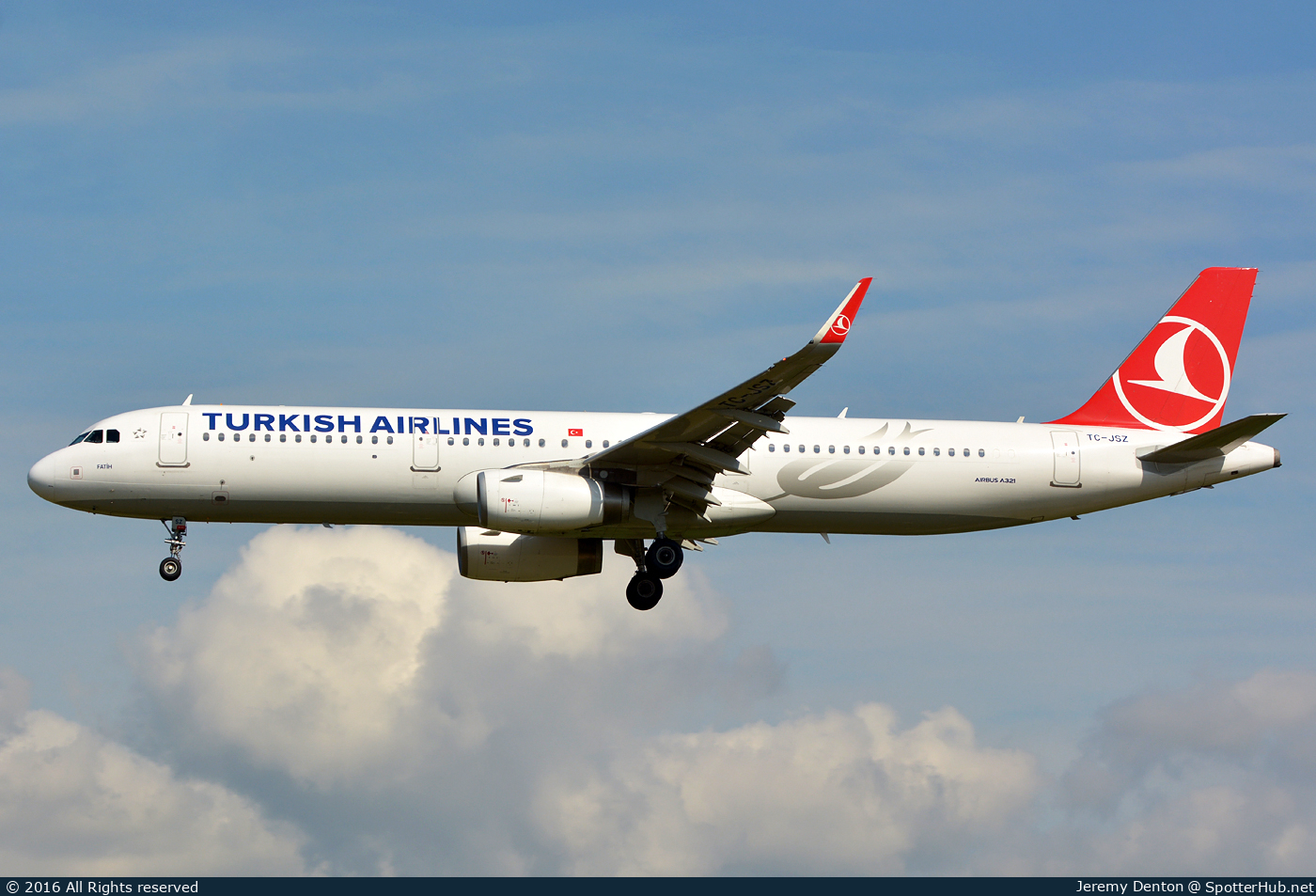 Photo of TC-JSZ - Airbus A321-231 operated by Turkish Airlines