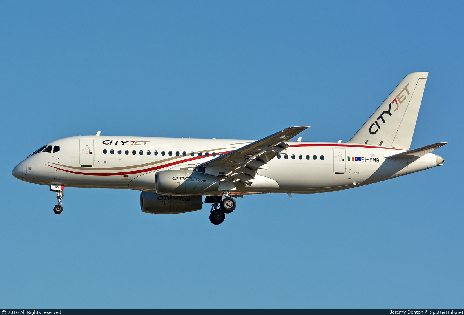 Photo of EI-FWB - Sukhoi Superjet 100-95B operated by CityJet