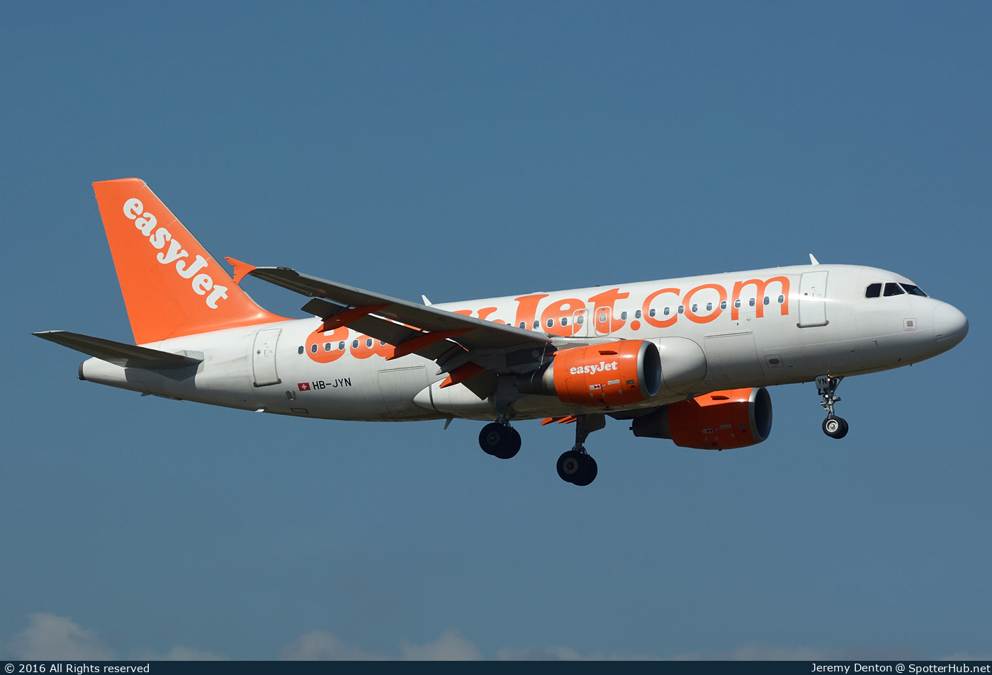 Photo of HB-JYN - Airbus A319-111 operated by easyJet Switzerland