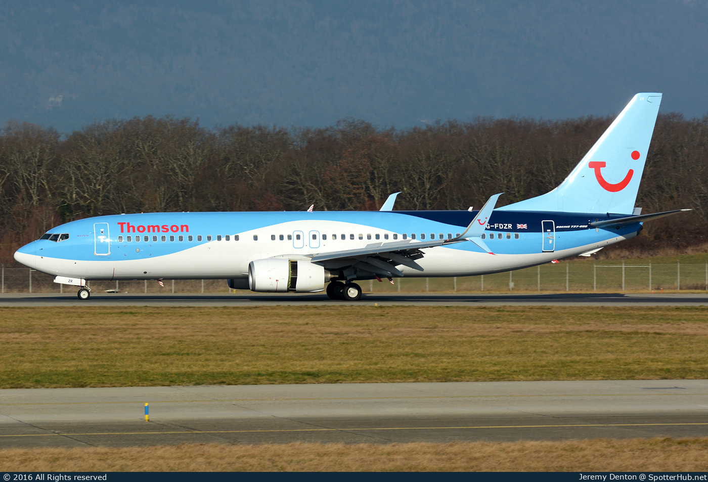 Photo of G-FDZR - Boeing 737-8K5 operated by Thomson Airways