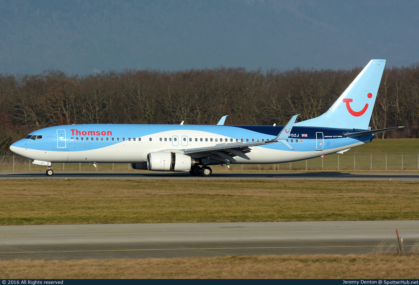 Photo of G-FDZJ - Boeing 737-8K5 operated by Thomson Airways